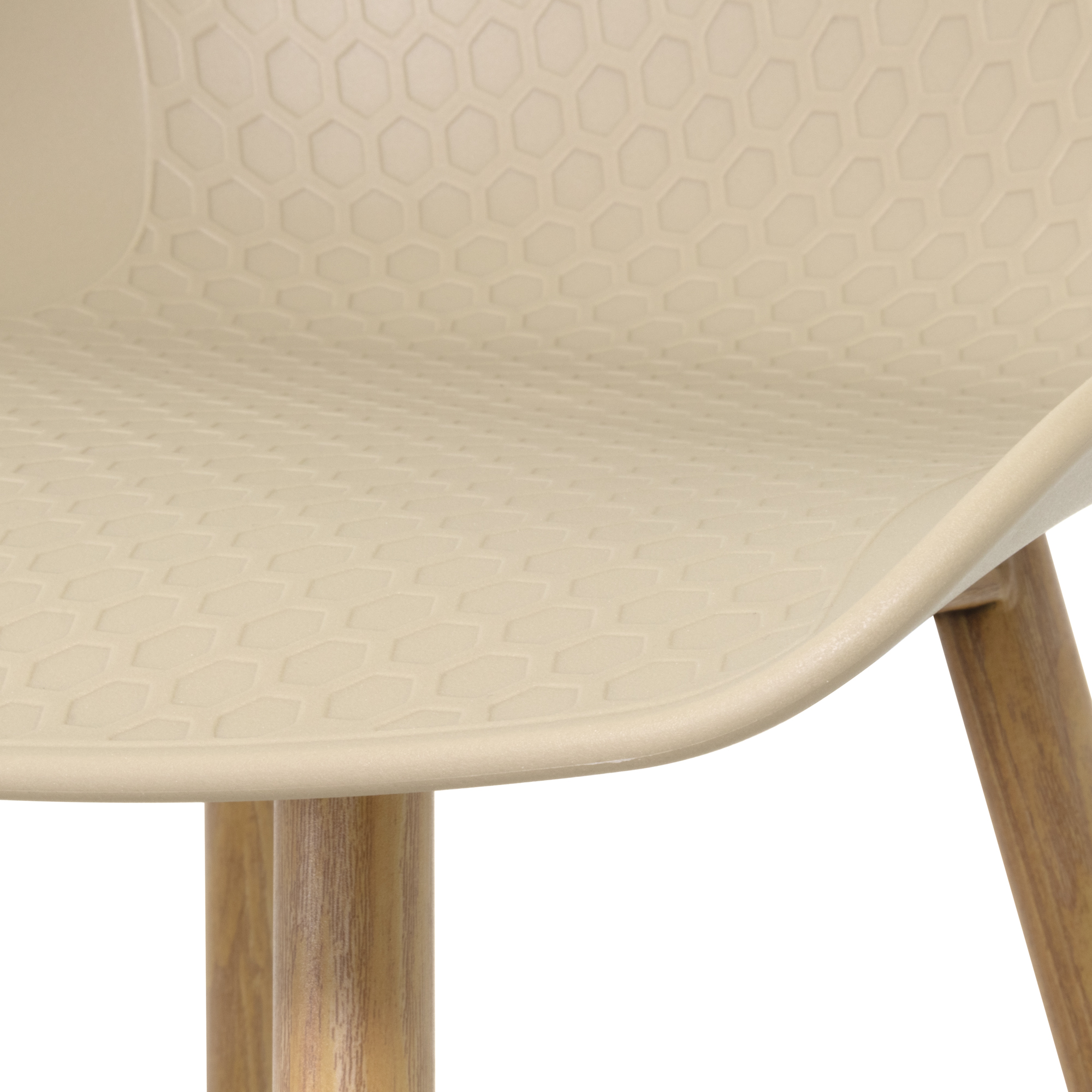 Design Barhocker Pollok in Beige 4er Set Design Barhocker Pollok in Beige 4er Set