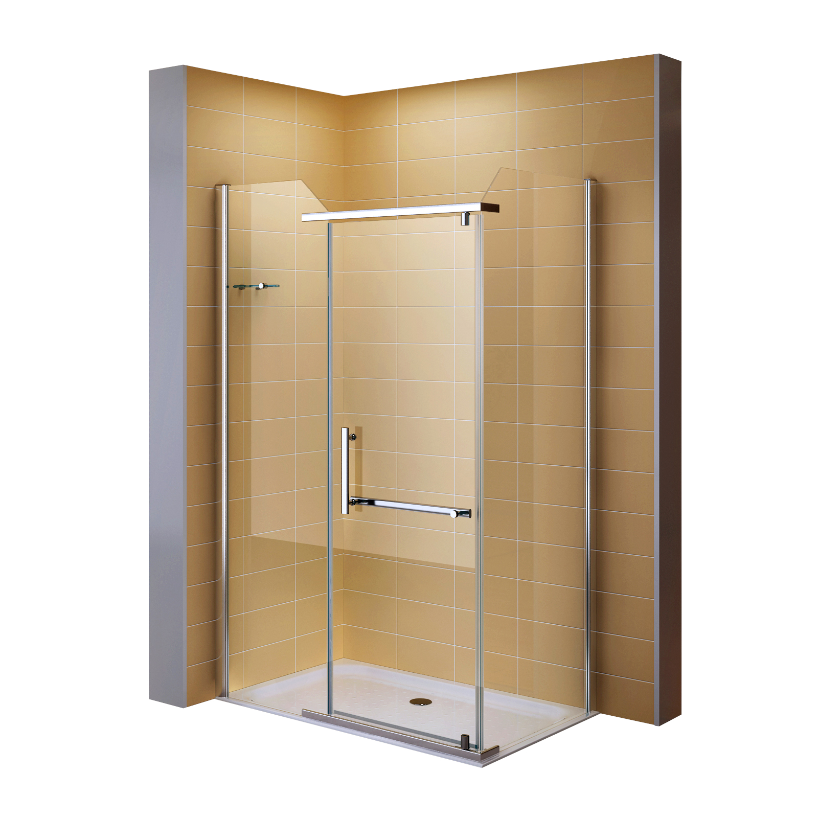 Fronteinstieg Rebecca mit Klapptür aus 8 mm ESG Sicherheitsglas Fronteinstieg Rebecca mit Klapptür aus 8 mm ESG Sicherheitsglas