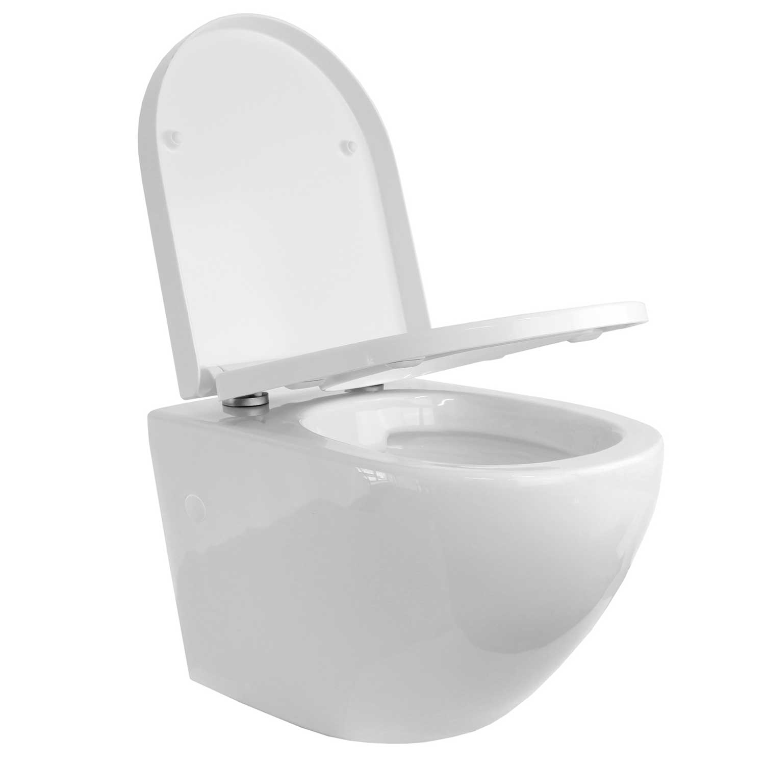 Toilette Hänge WC Spülrandlos inkl. WC Sitz mit Absenkautomatik SOFTCLOSE + abnehmbar Redonde