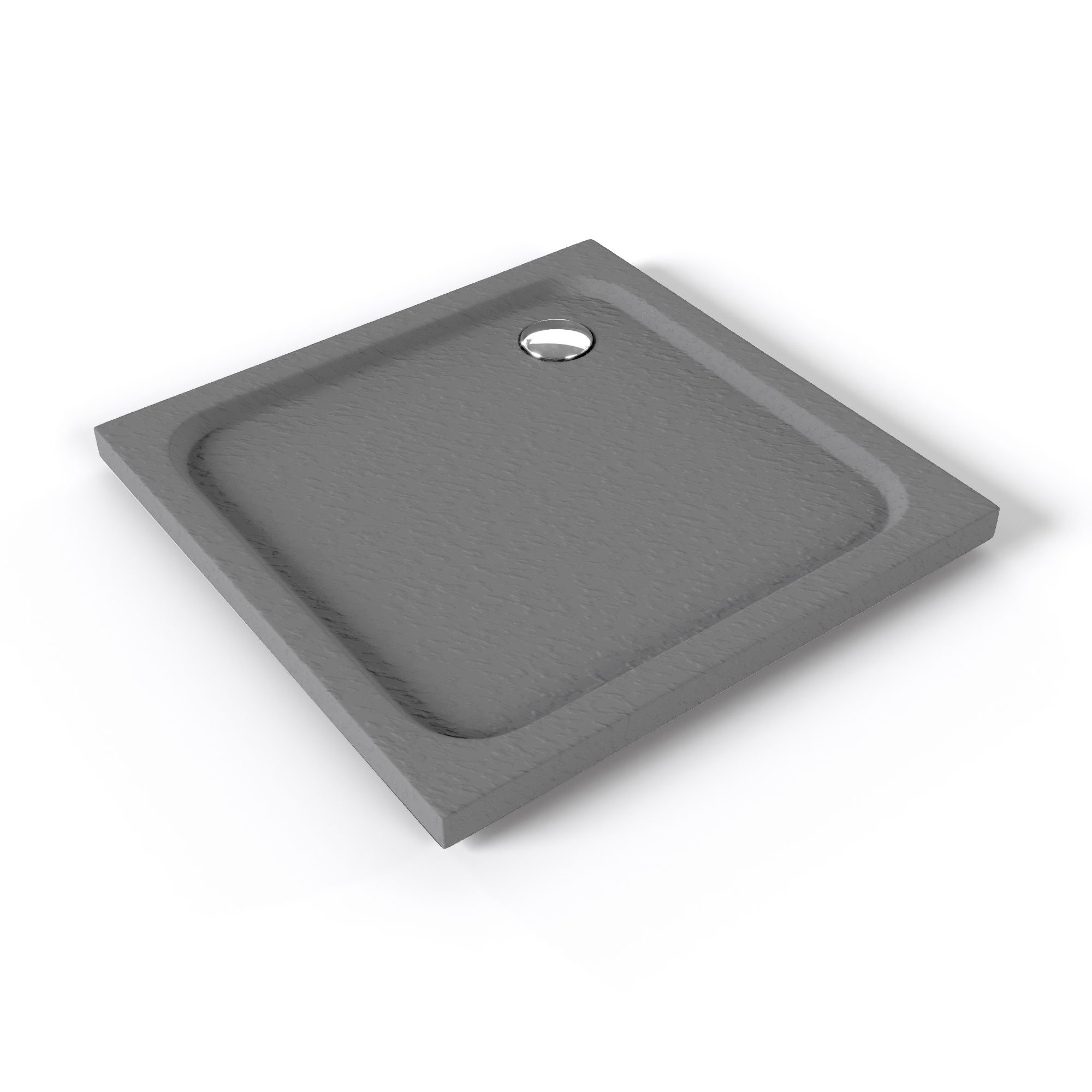 800X800 GT1.jpg Shower Tray Shimmer STONE made of sanitary acrylic including drainage set - Gray