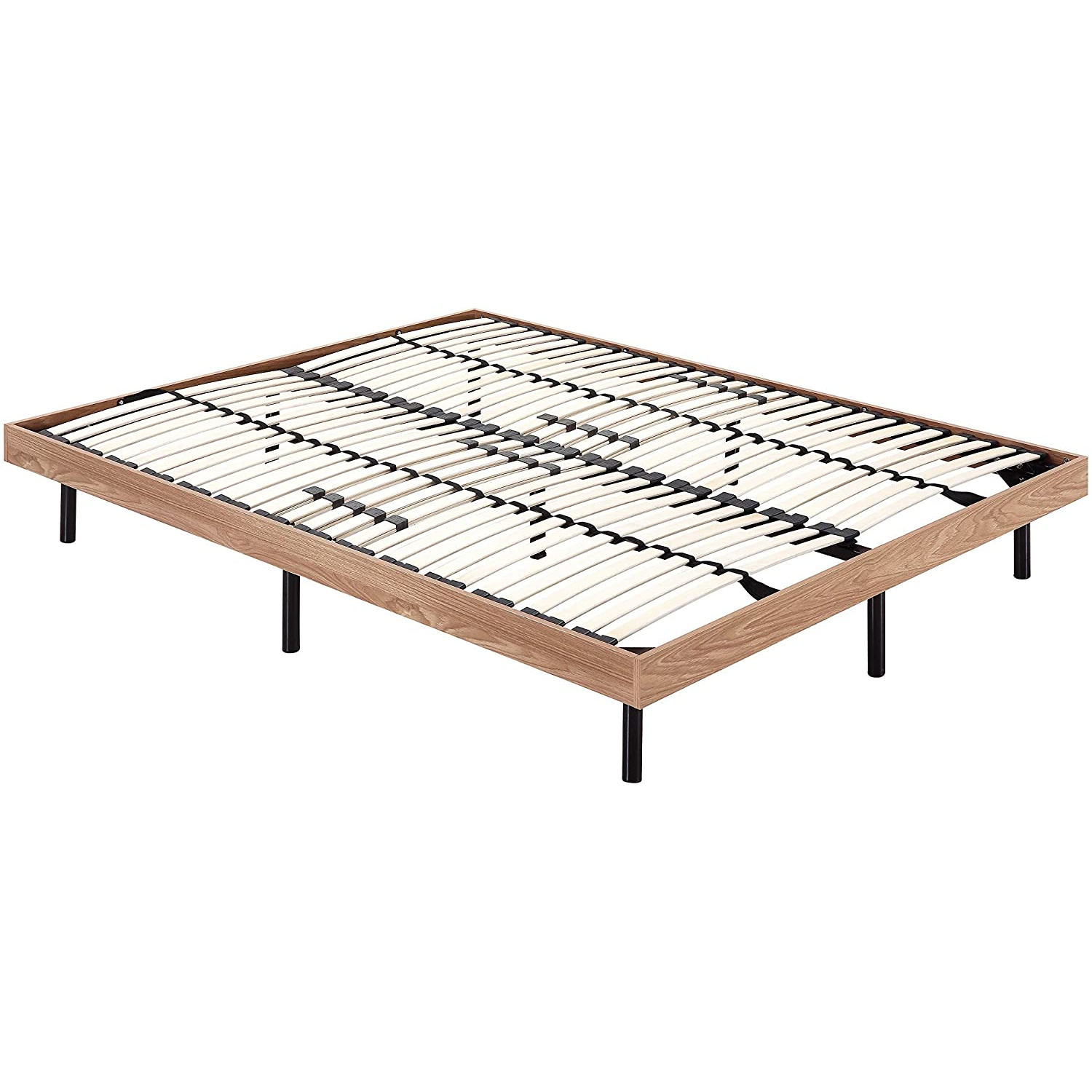 Guest Bed Metal Bed with Wooden Frame in Various Colors