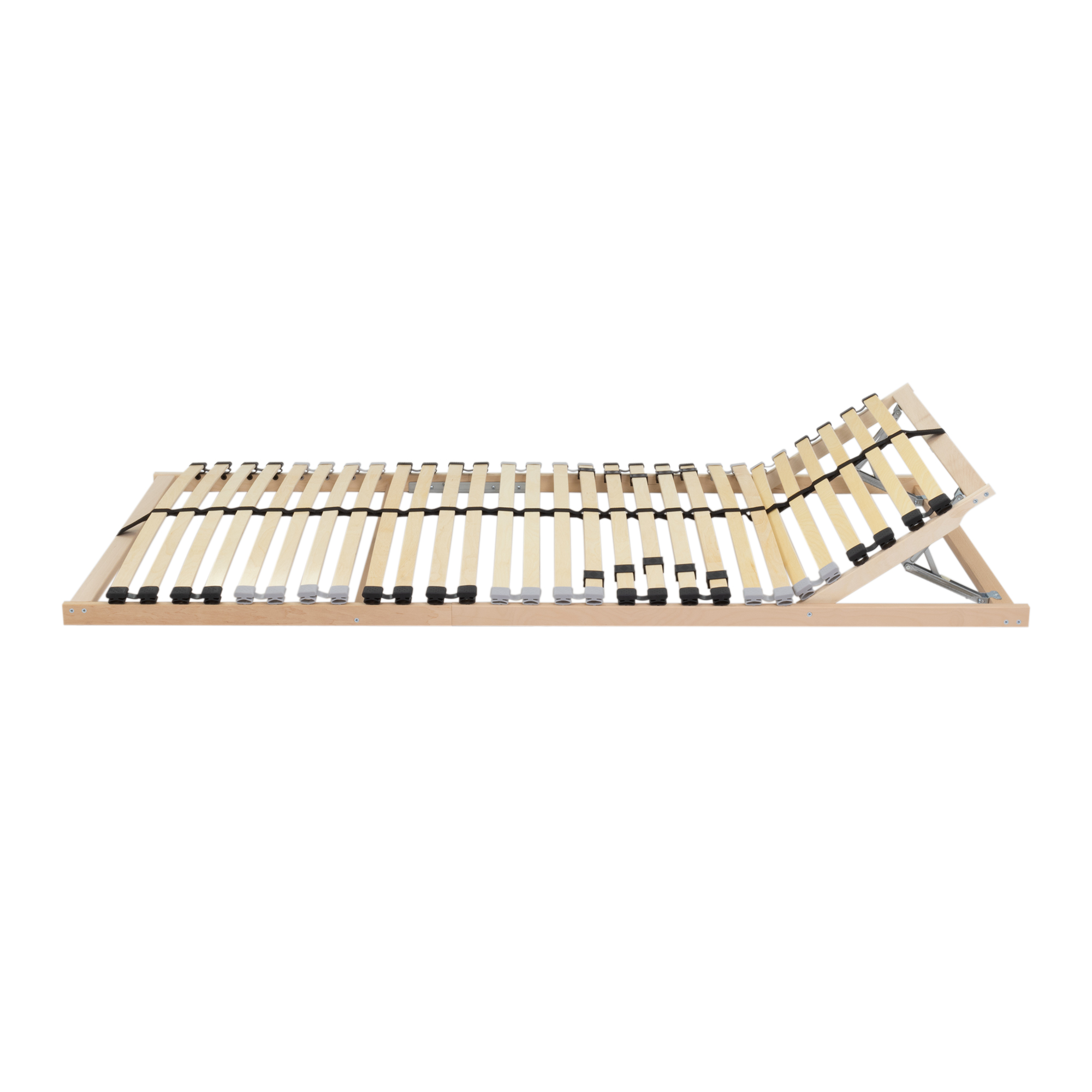 Luna Slatted Frame with 7 Zones, Adjustable Headrest, and Firmness - 90x200 cm