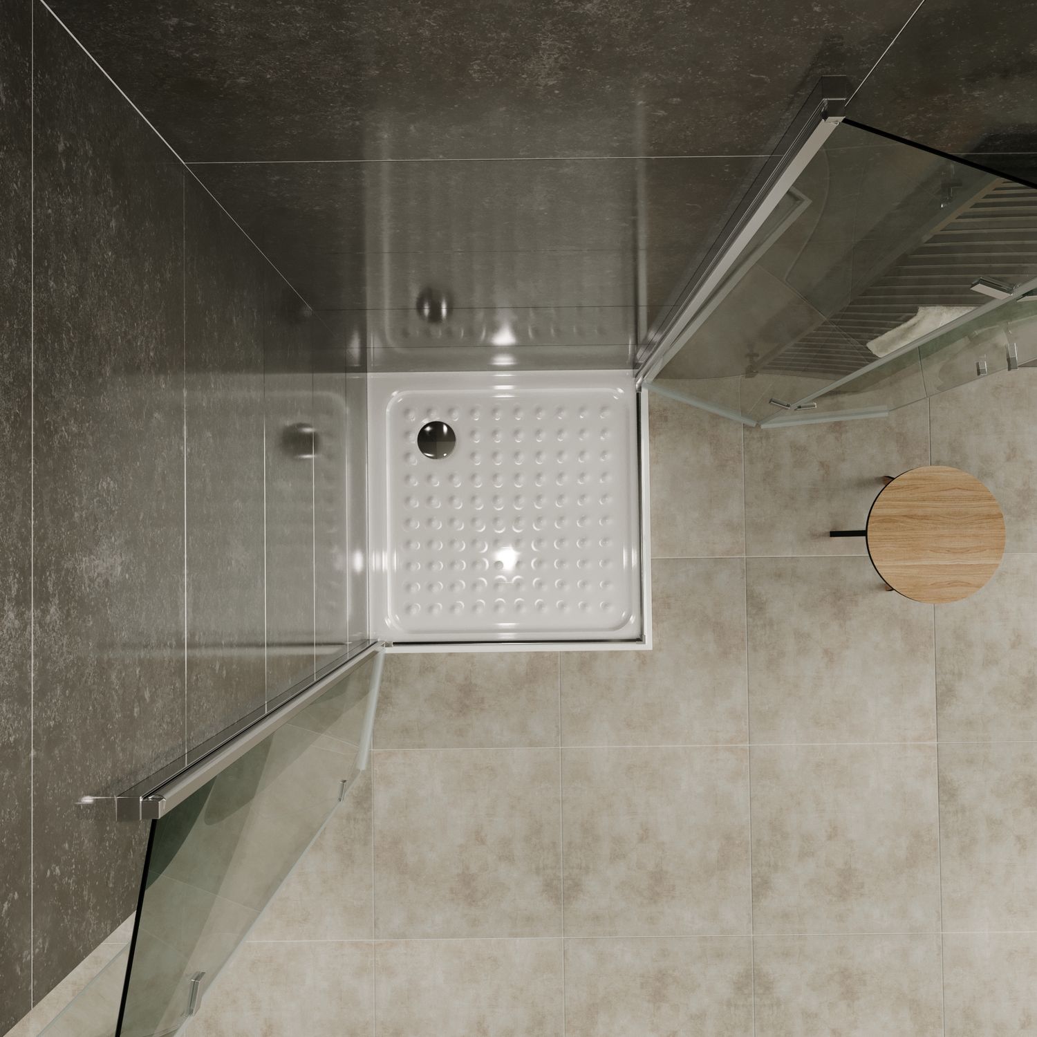 Eckeinstieg Matilde mit Falttüren aus ESG Sicherheitsglas Eckeinstieg Matilde mit Falttüren aus ESG Sicherheitsglas