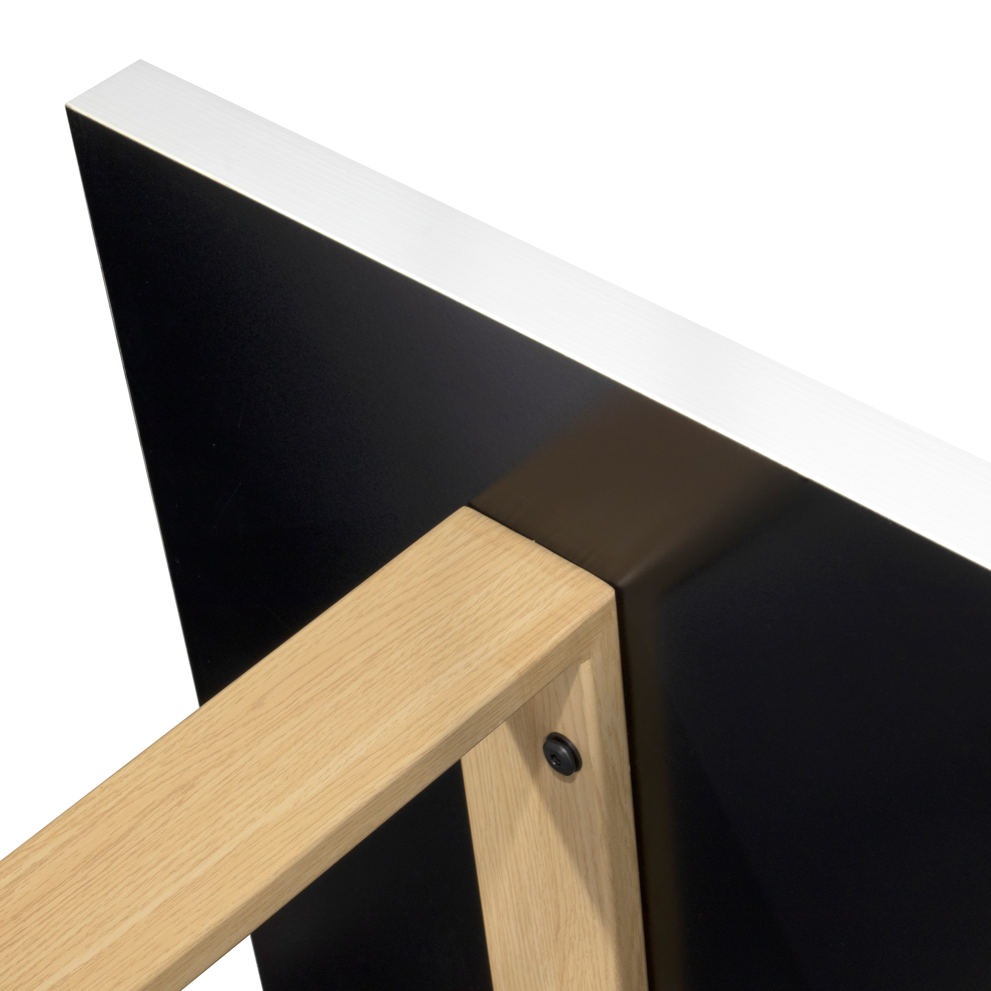 Esszimmertisch MACON Kufentisch Holztisch Esstisch - Weiß + Eiche Esszimmertisch MACON Kufentisch Holztisch Esstisch - Weiß + Eiche 140x 80 cm