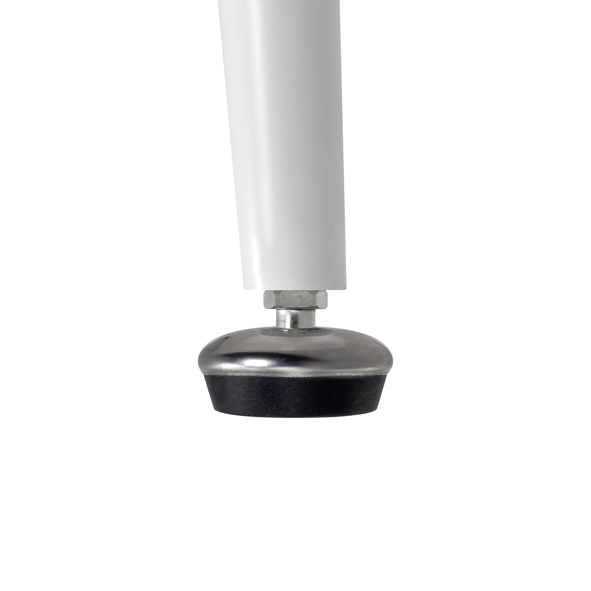 Esszimmer-Tisch CORIN | Tischplatte: Holz in Schwarz | Beine: Weiß 90 cm