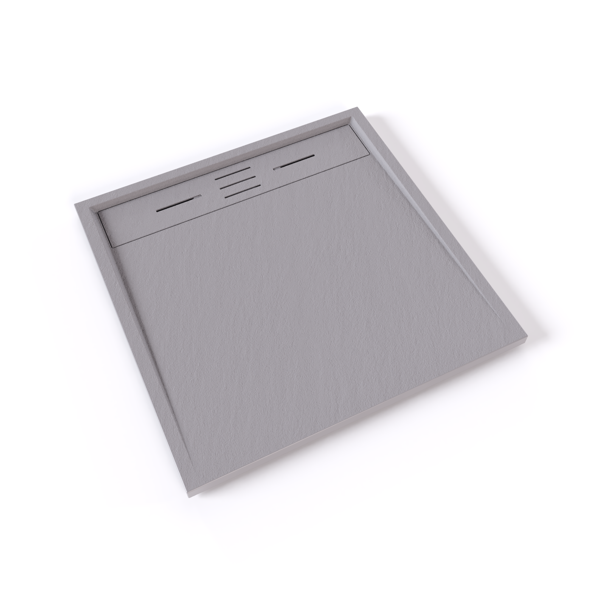 01.1.png Duschwanne Shimmer STONE aus Sanitäracryl inkl. Ablaufgarnitur - Grau