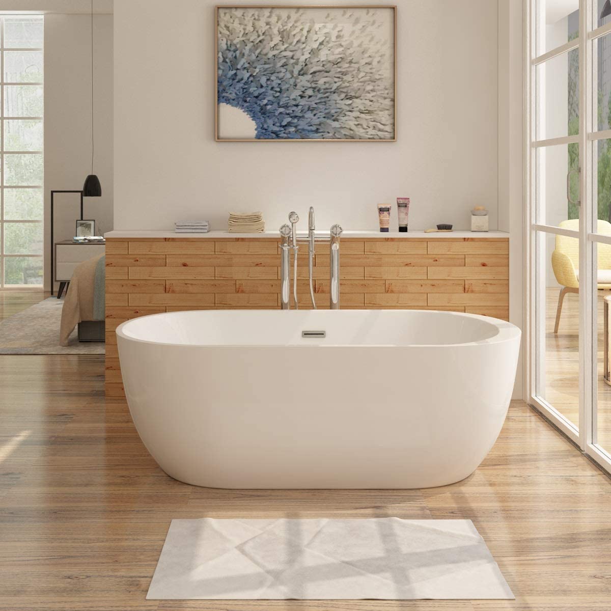Badewanne aus Sanitäracryl Frisange Weiß - ALLE GRÖßEN Weiße Badewanne aus Sanitäracryl Frisange - Zwei Größen