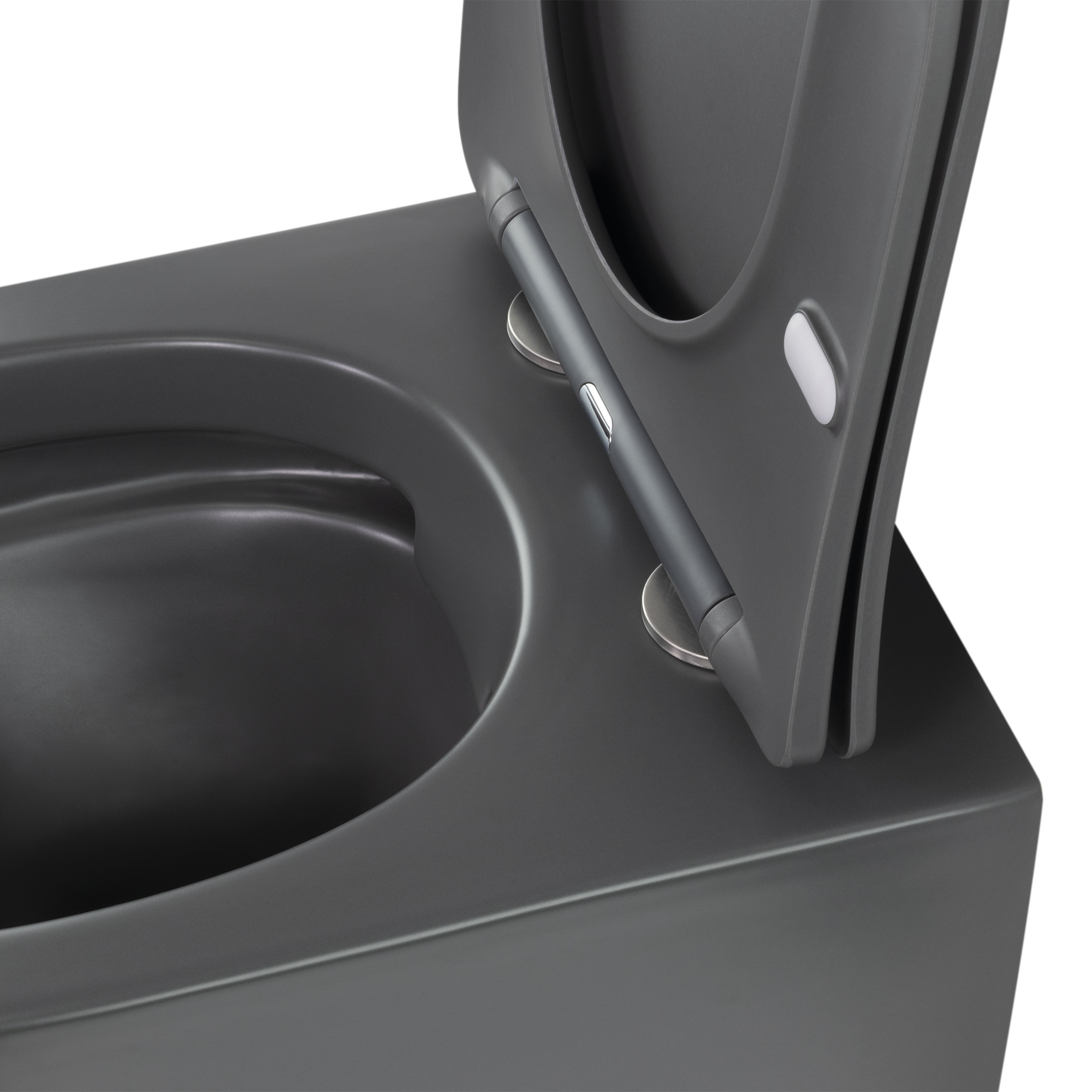 Toilette Hänge WC Spülrandlos inkl. WC Sitz mit Absenkautomatik SOFTCLOSE Franco Grau Toilette Hänge WC Spülrandlos inkl. WC Sitz mit Absenkautomatik SOFTCLOSE Franco Grau