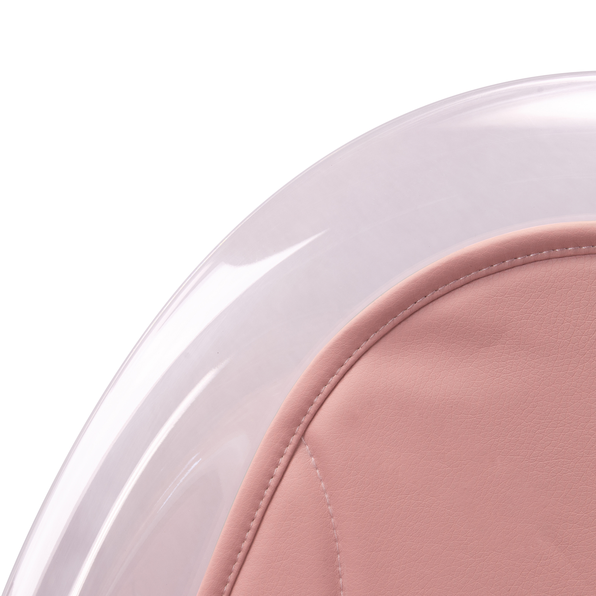 Kinderhochstuhl ARTO Kinderstuhl mit Esstablett und Stuhl Transparent Rosa