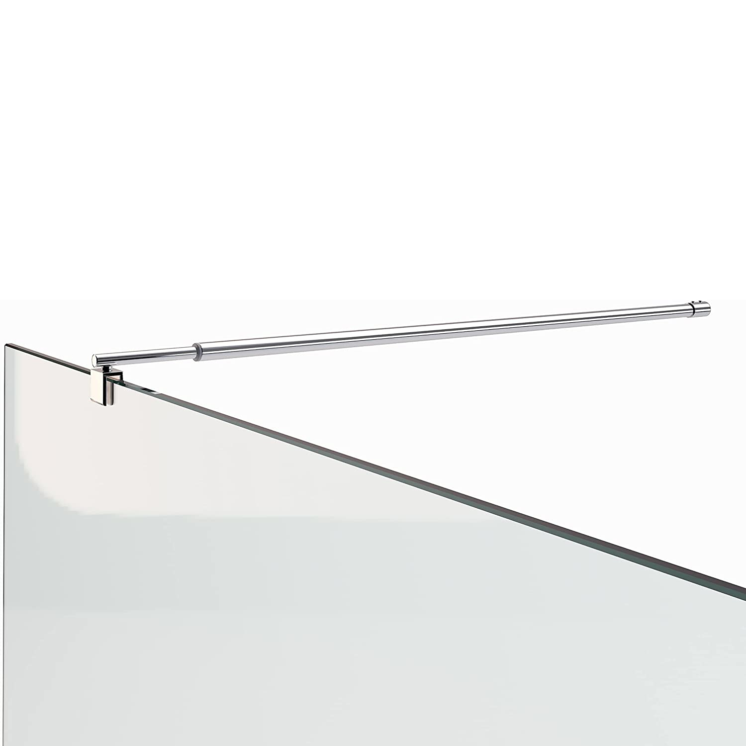 Haltestange für Walk In Duschwände mit Verstellbereich 80-123 cm