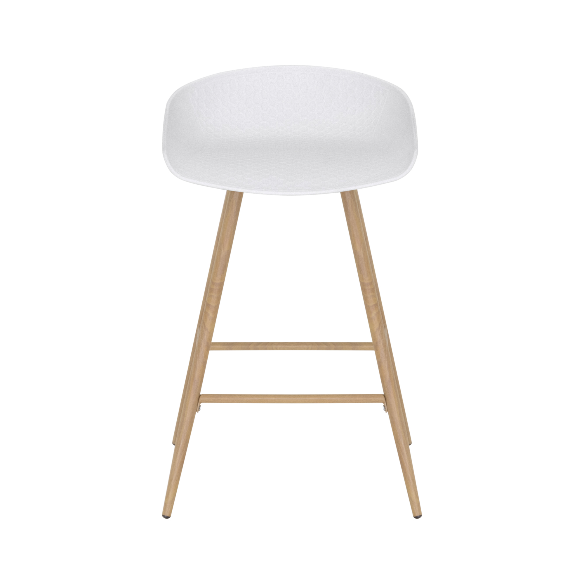 Design Barhocker Pollok in Holzfarbe 4er Set