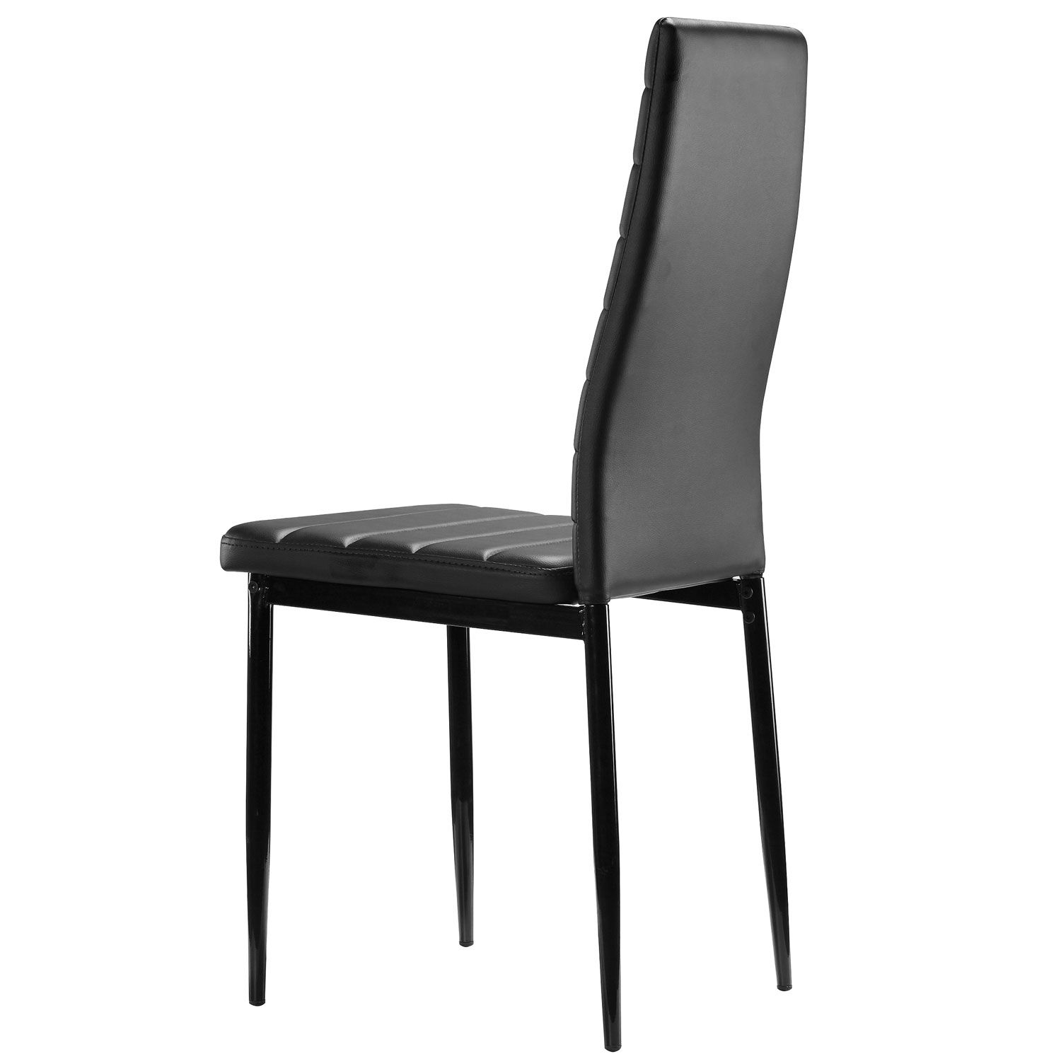 Esszimmerstuhl Shirley Schwarz Küchenstuhl aus hochwertigem Kunstleder Esszimmerstuhl Gusto Weiß Küchenstuhl aus Holz mit Sitzschale + Sitzkissen aus Kunstleder 6 Stück