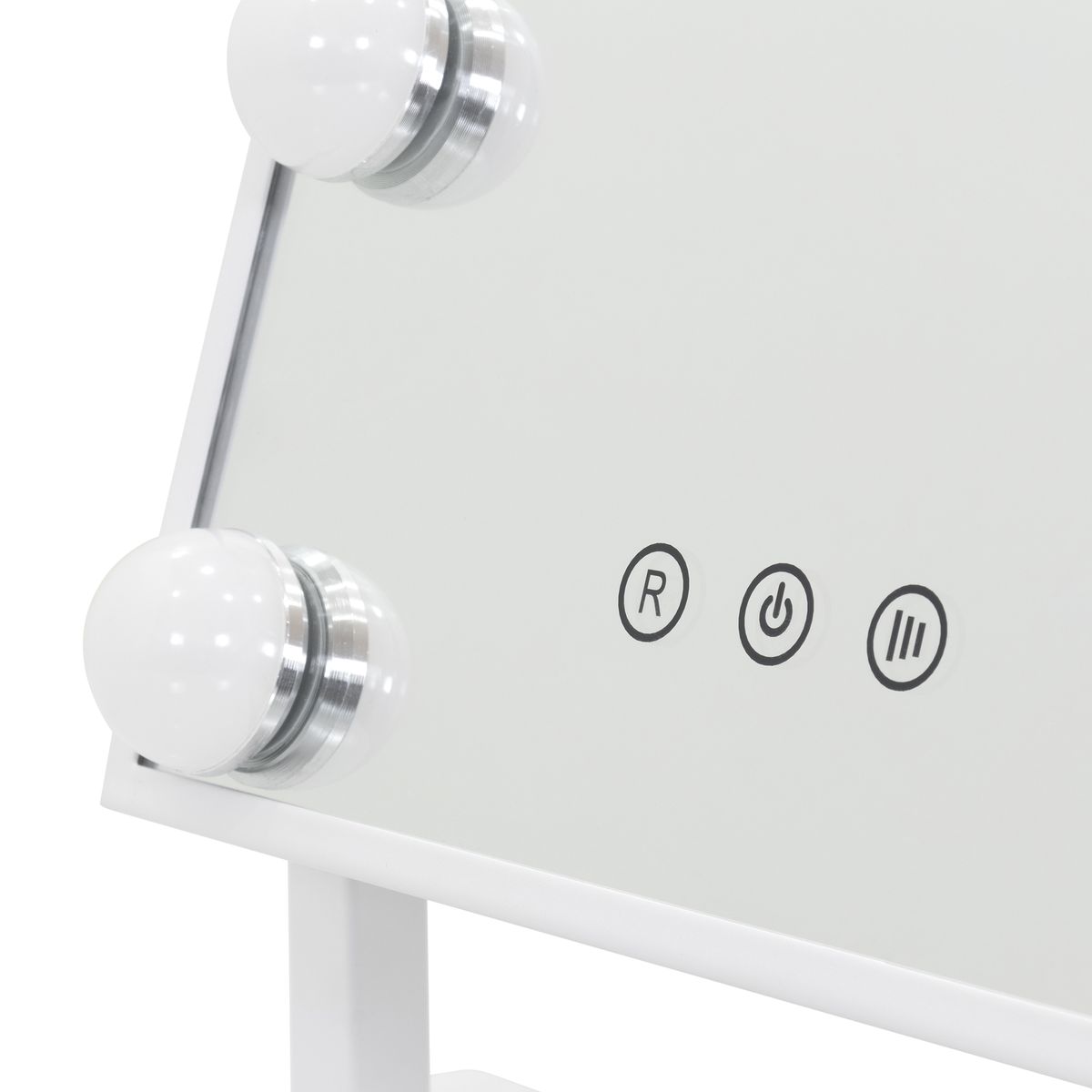 Schminkspiegel Bulb LITTLE mit 12 dimmbaren LED-Lampen Weiß