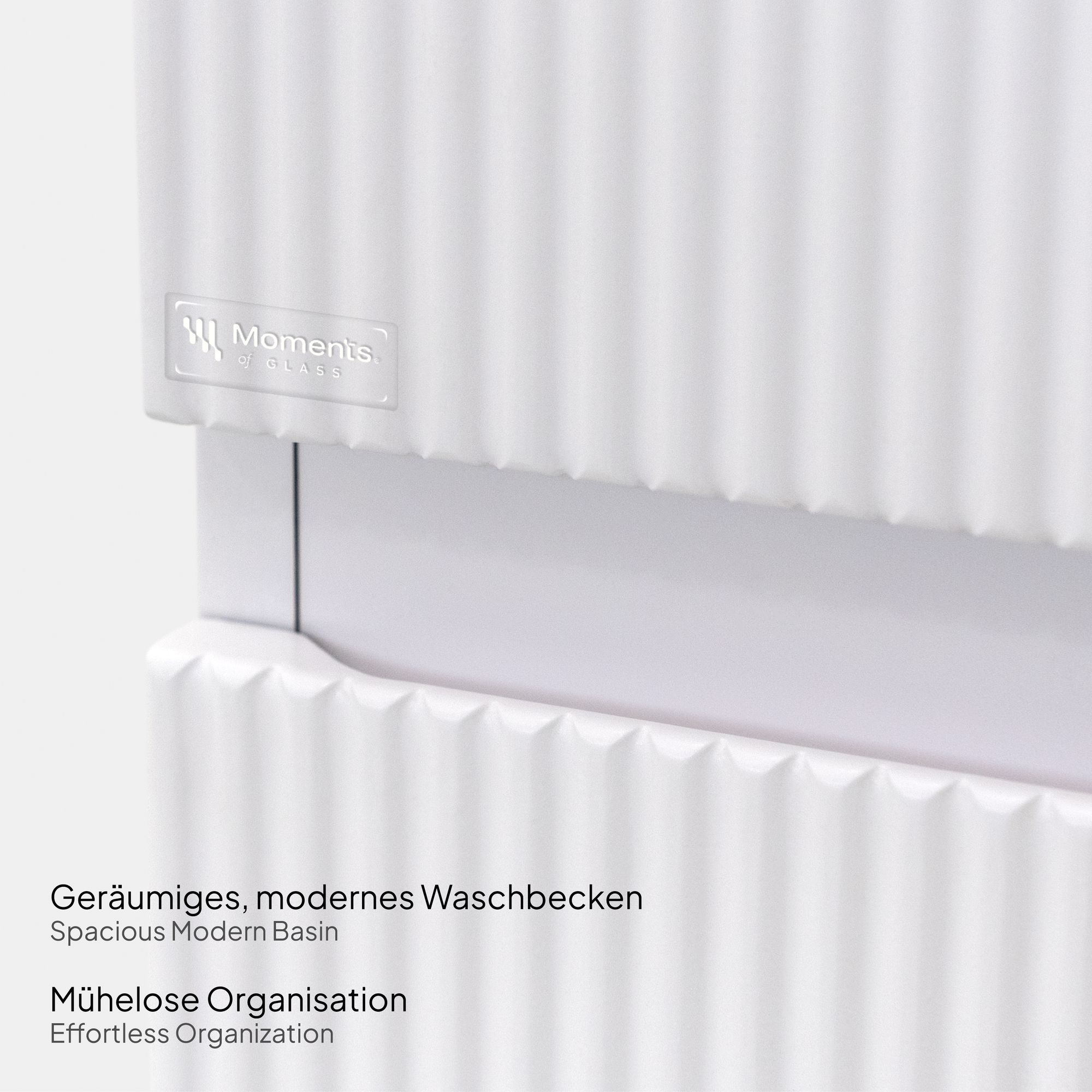 Badmöbelset Tália Modular – Weißer Resin-Waschtisch, Wandhängender Schrank, Rundspiegel & Seitenmodul (60/80/100 cm) 100 cm Badmöbelset Tália Modular – Weißer Resin-Waschtisch, Wandhängender Schrank, Rundspiegel & Seitenmodul (60/80/100 cm) 80 cm