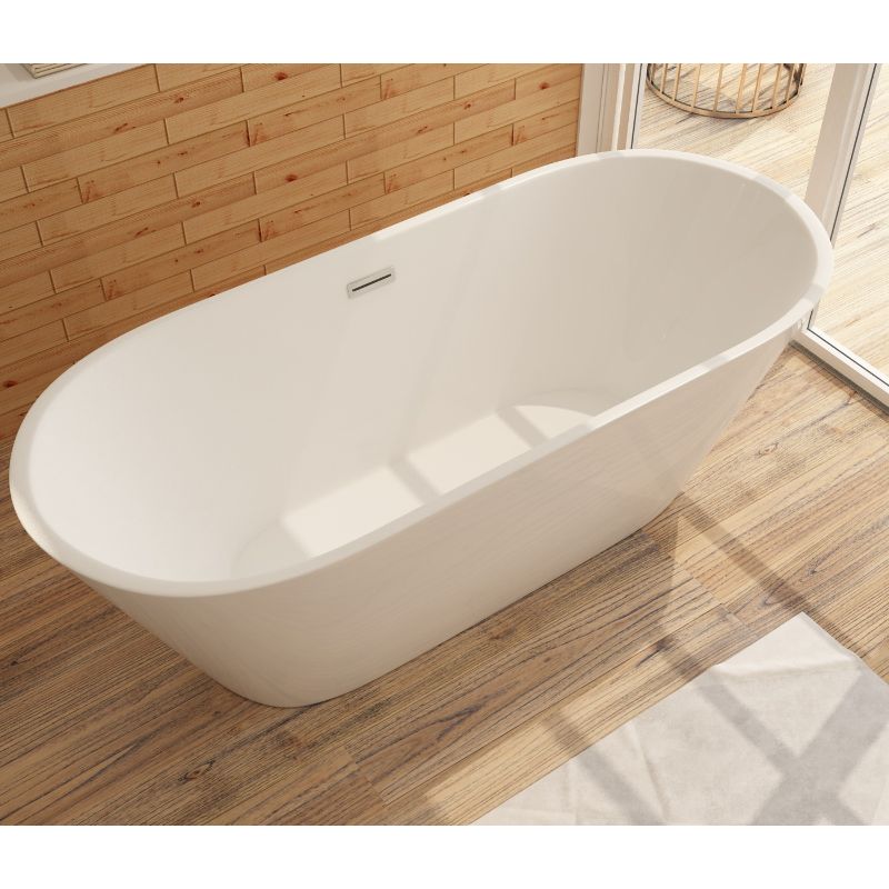 Freistehende Badewanne aus Sanitäracryl Lugano Weiß Badewanne aus Sanitäracryl Lugano - ALLE GRÖßEN