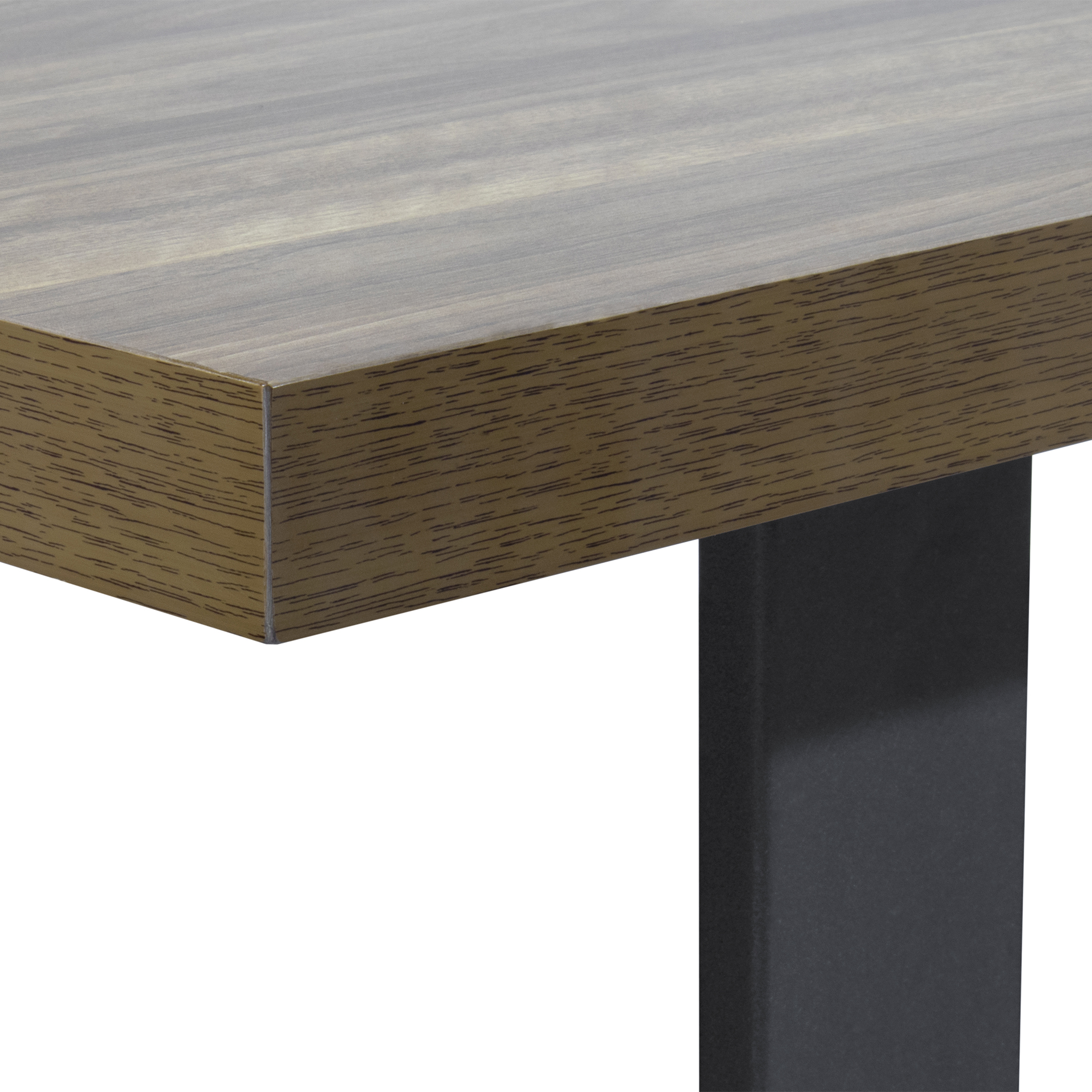 Dining Table MACON Cantilever Table Wooden Table Dining Table - Walnut + Black