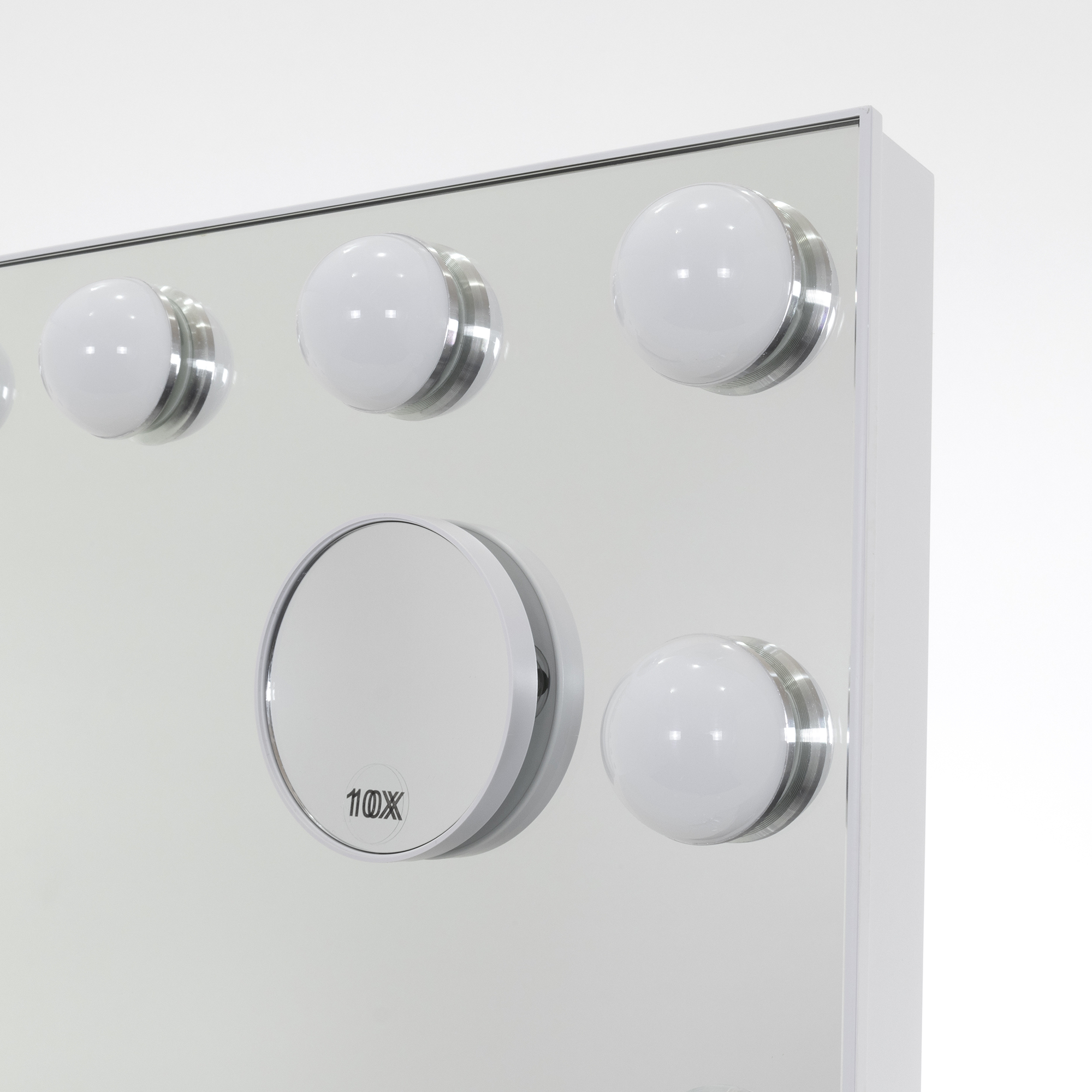 Schminkspiegel Bulb FRAME mit 18 dimmbaren LED-Lampen Weiß