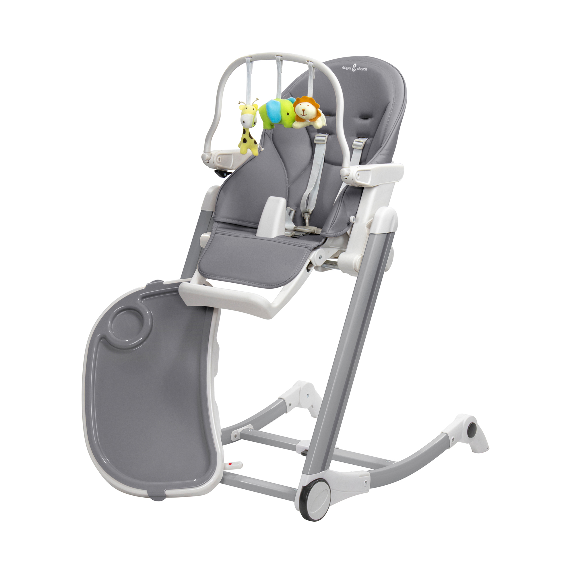 Kinderhochstuhl ADELLE Verstellbar und Klappbar inkl. Spielebogen