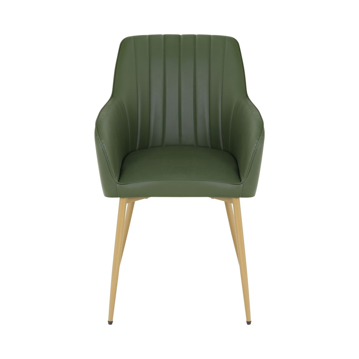 Esszimmerstuhl Wohnzimmerstuhl Dahlia Grün Gold aus Kunstleder Esszimmerstuhl Wohnzimmerstuhl Dahlia Grün Gold aus Kunstleder 8 Stühle