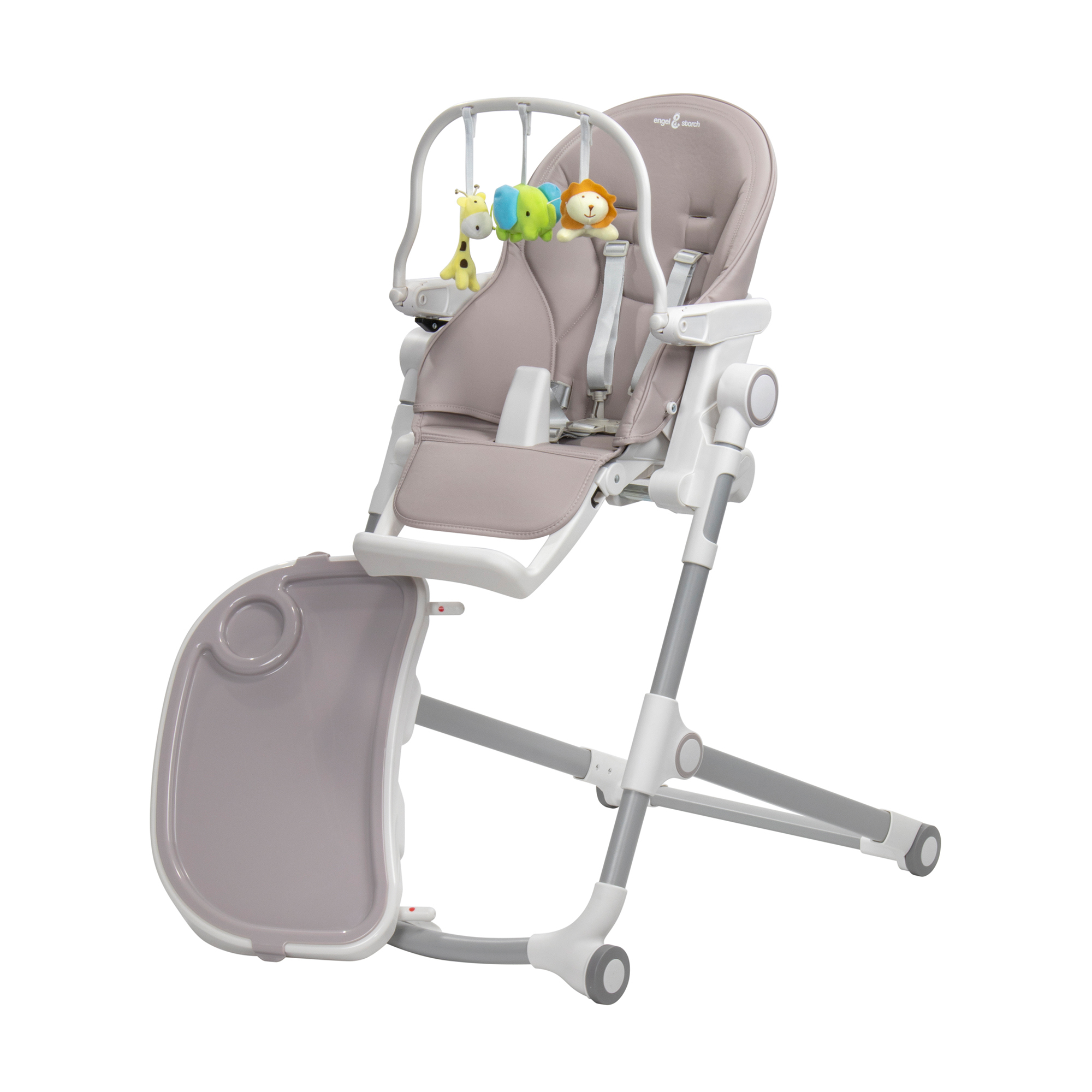 Kinderhochstuhl HUGO Babystuhl Verstellbar Klappbar Grau Kinderhochstuhl HUGO Babystuhl Verstellbar Klappbar Grau