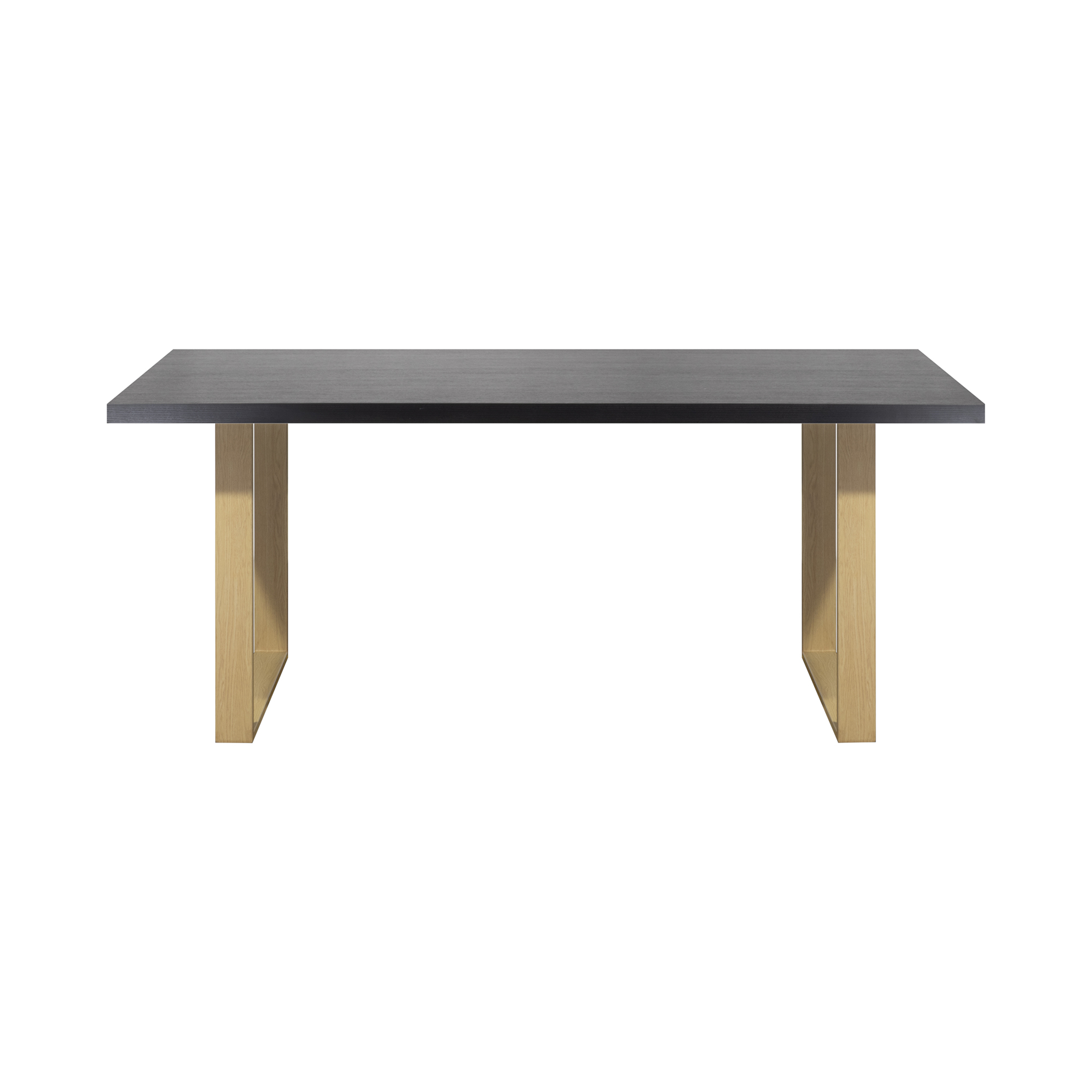 Esszimmertisch MACON Kufentisch Holztisch Esstisch Schwarz + Eiche Esszimmertisch MACON Kufentisch Holztisch Esstisch Schwarz + Eiche 140x 80 cm