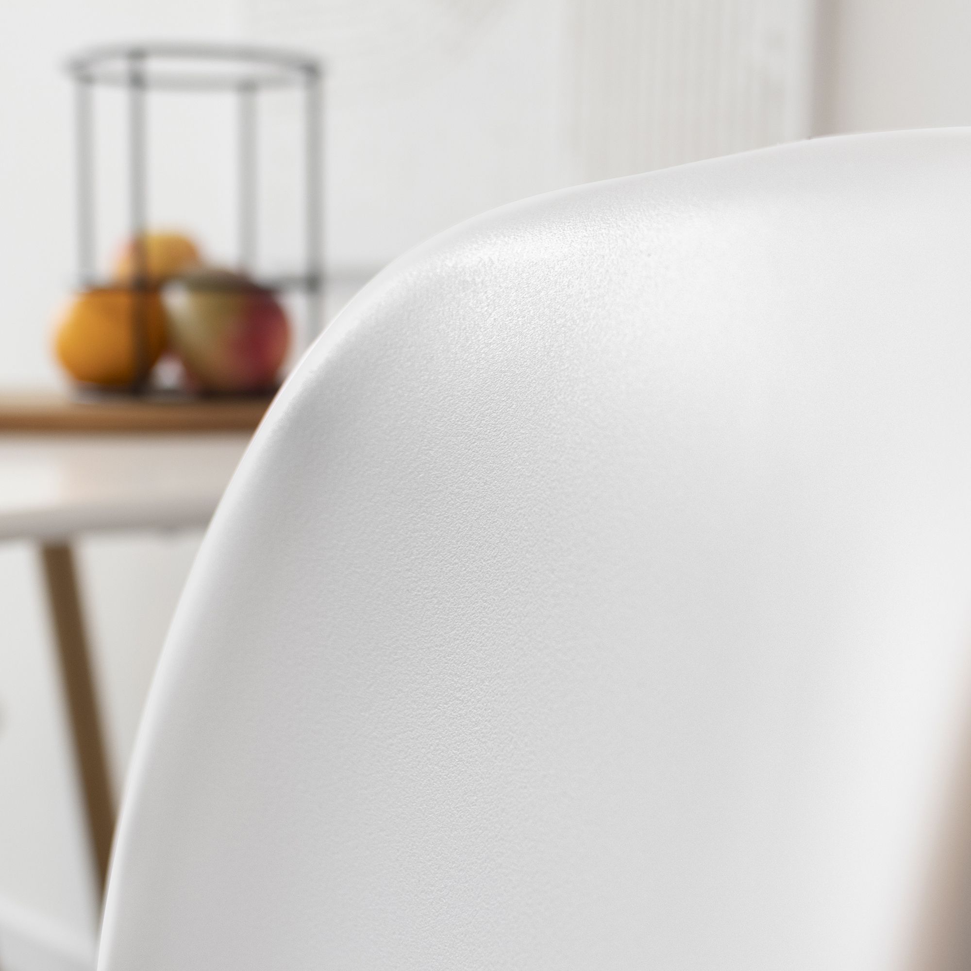 Esszimmerstuhl-Set HEMANS (4er-Set): Hochlehner mit eleganter Holzoptik und robusten Metallbeinen