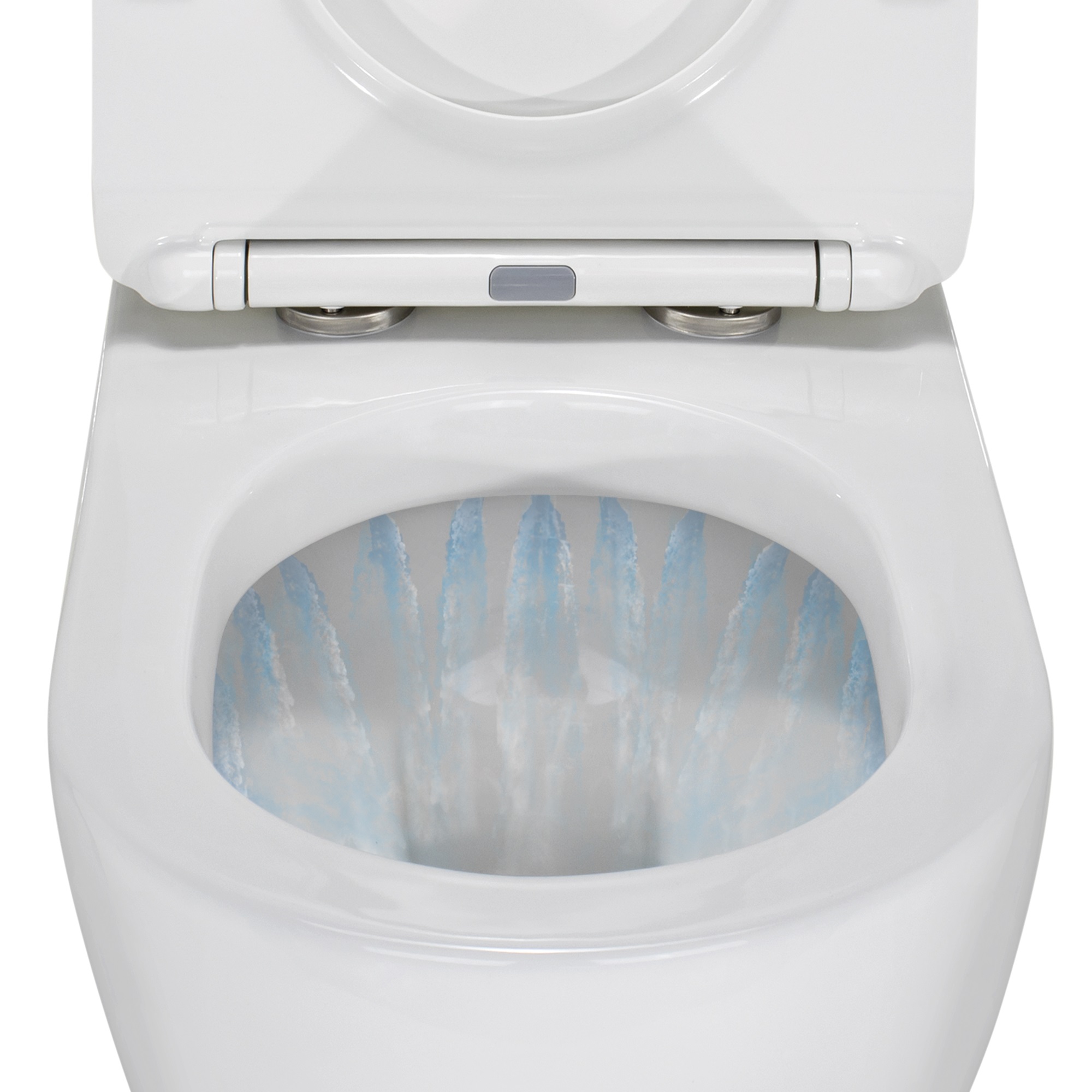 Toilette Hänge WC inkl. WC Sitz mit Absenkautomatik SOFTCLOSE + abnehmbar Carapelle L