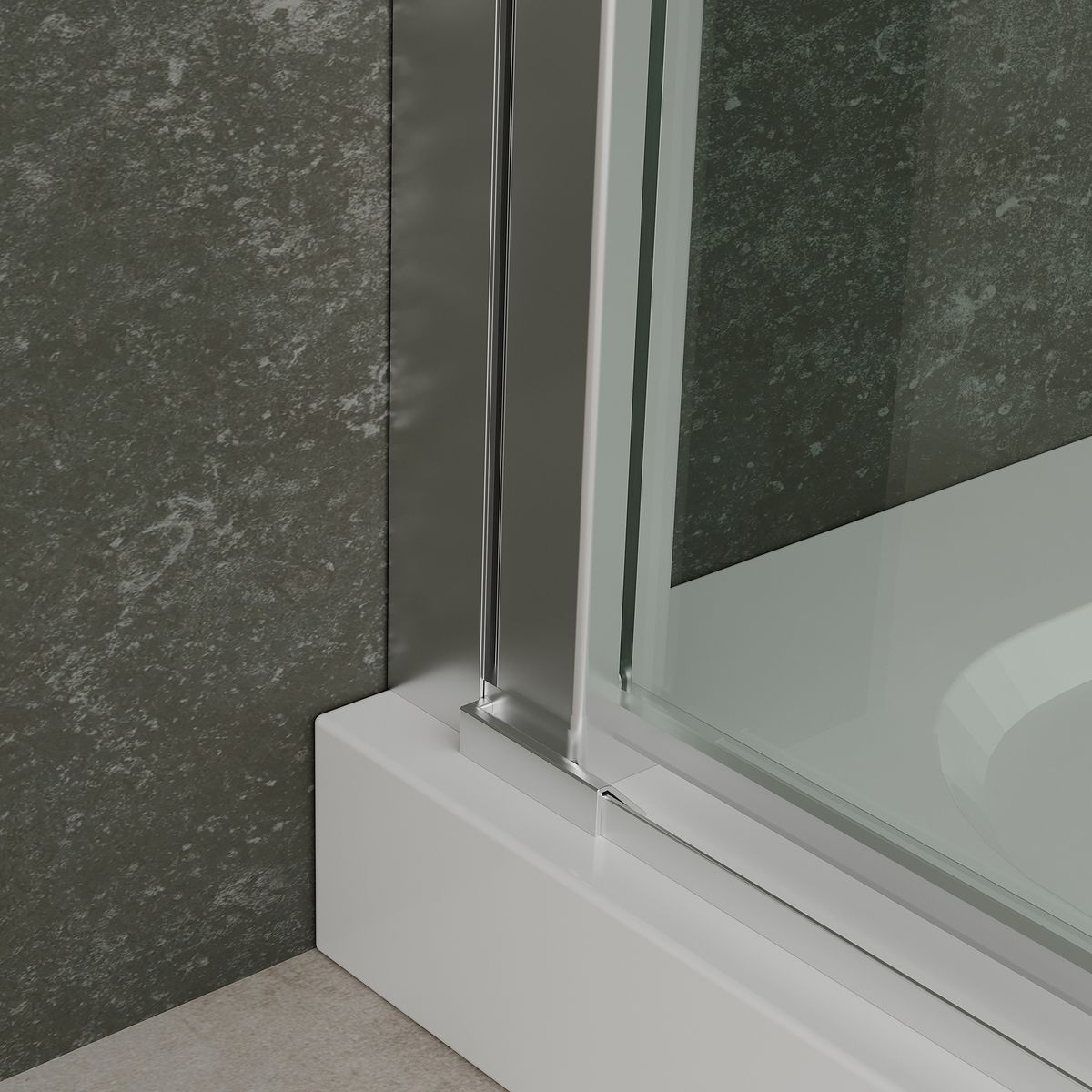 Fronteinstieg Hellen mit Klapptür aus ESG Sicherheitsglas