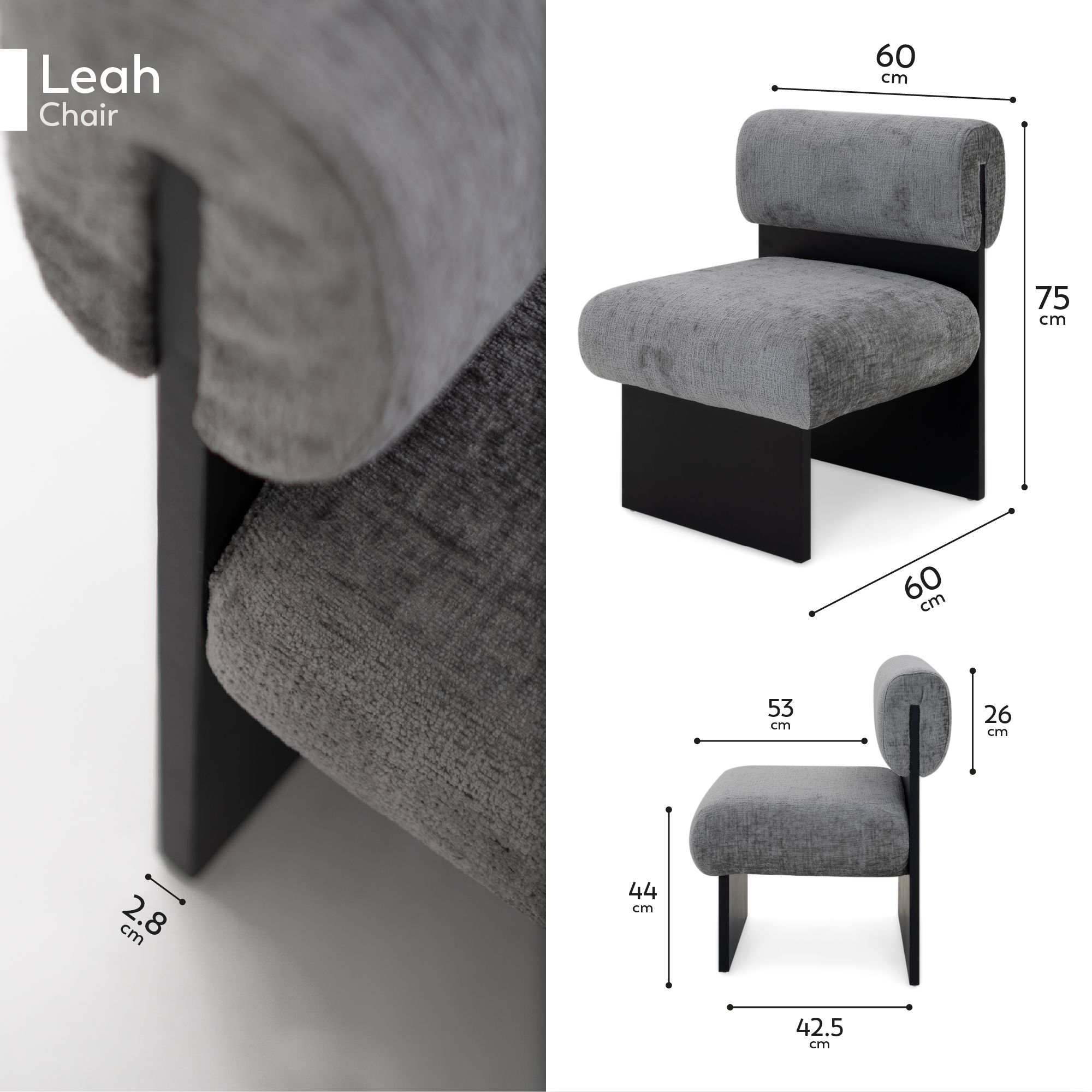 Skandinavischer Sessel Leah Grau – Massivholz Birke, gemütlich & nachhaltig Skandinavischer Sessel Leah Grau – Massivholz Birke, gemütlich & nachhaltig