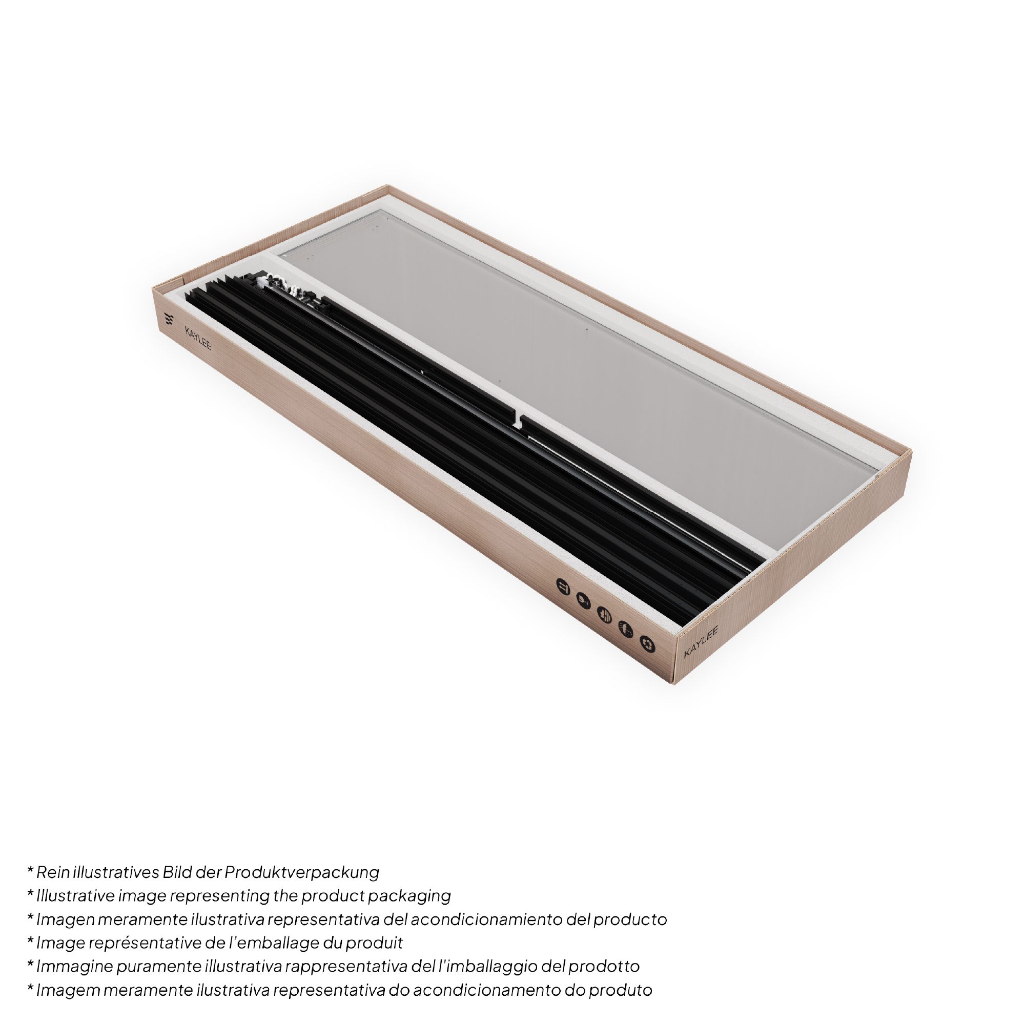 Corner Entry Kaylee BLACK with Sliding Doors made of ESG Safety Glass