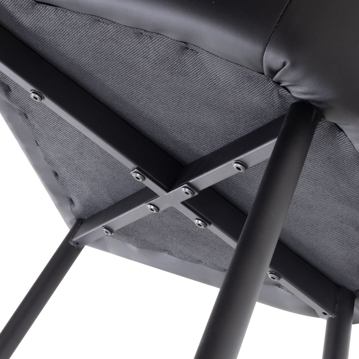 Esszimmerstuhl Wohnzimmerstuhl Dahlia Schwarz Gold aus Kunstleder Esszimmerstuhl Wohnzimmerstuhl Dahlia Schwarz Gold aus Kunstleder