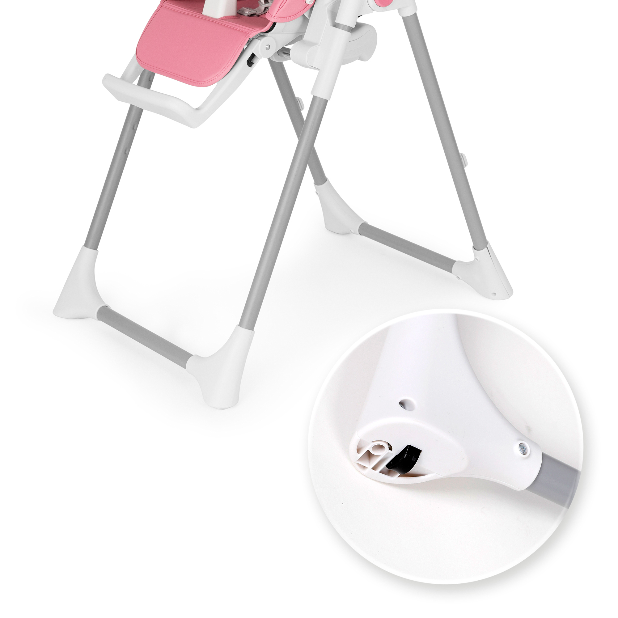 Kinderhochstuhl TANELI Babystuhl Verstellbar Klappbar inkl. Spielebogen Pink Kinderhochstuhl TANELI Babystuhl Verstellbar Klappbar inkl. Spielebogen Pink