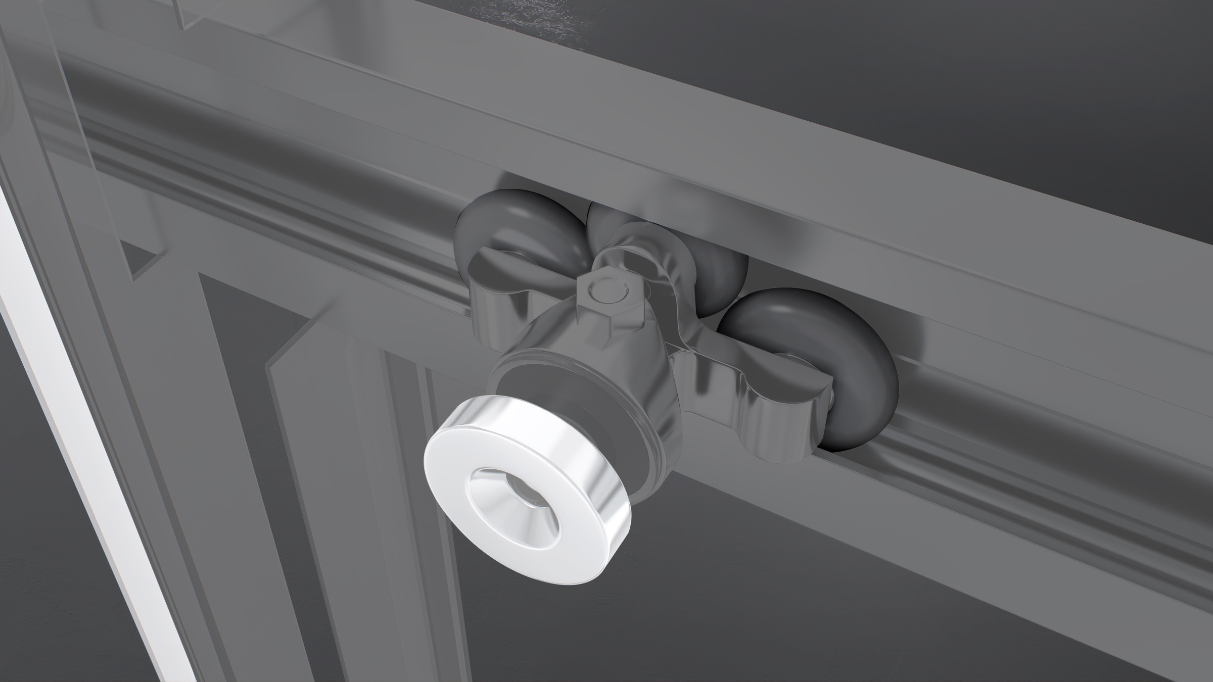 Corner Entry Kaylee with Sliding Doors Made of ESG Safety Glass