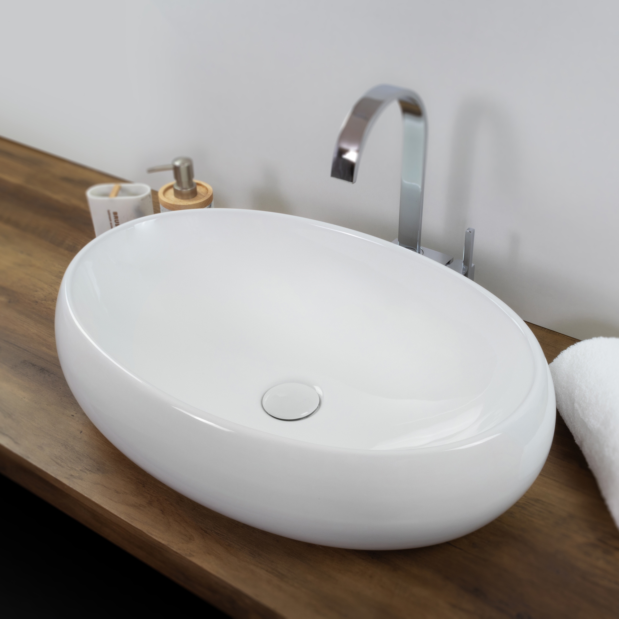 Design Keramik Waschbecken Piave in Weiß Design Keramik Waschbecken Piave in Weiß