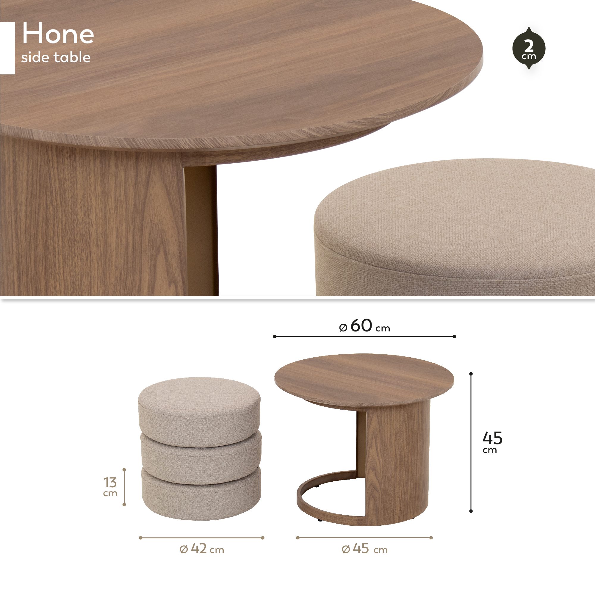 Design Bar Table Edward in White