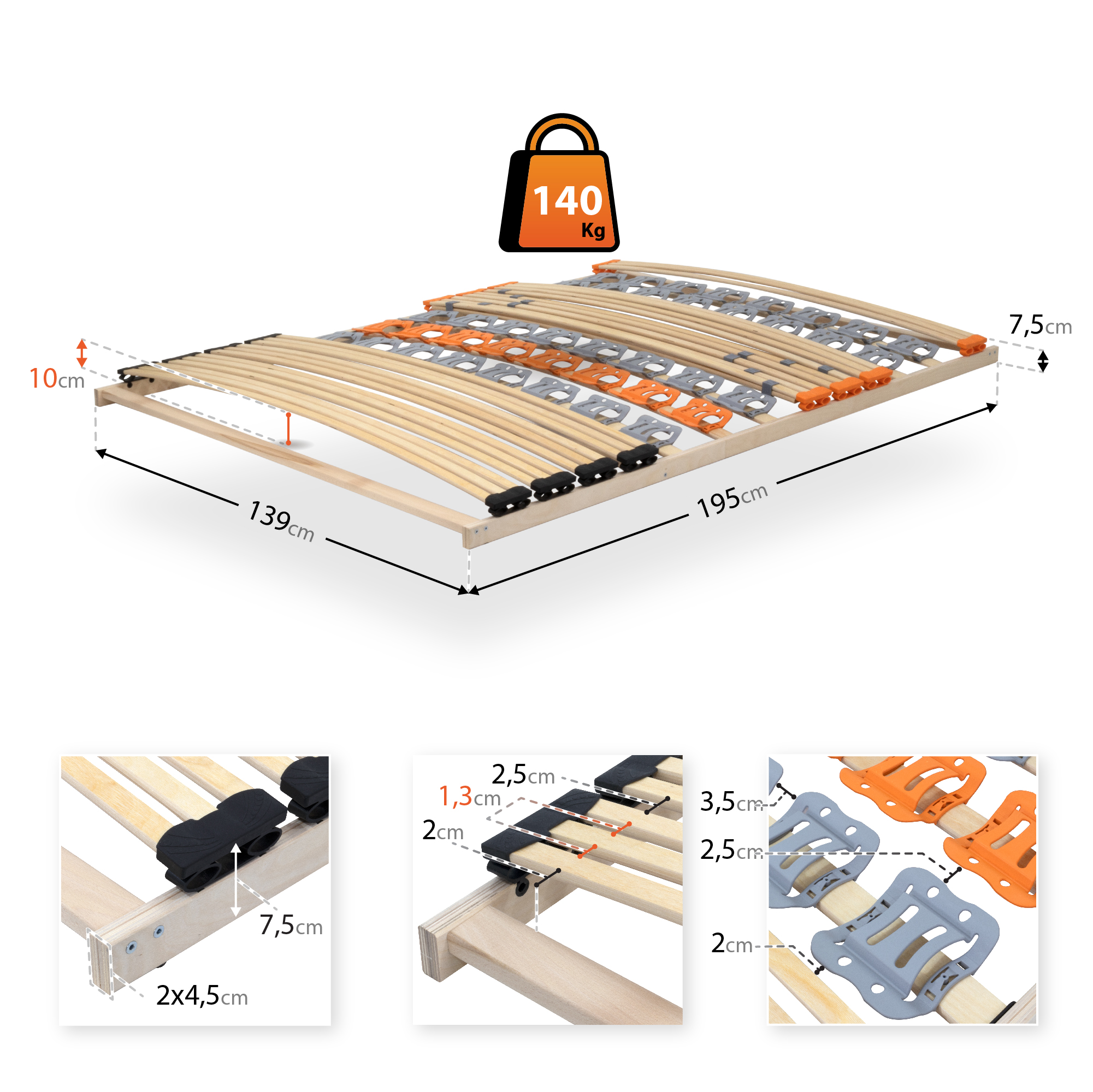 Slatted Frame TFlex30 - Rigid