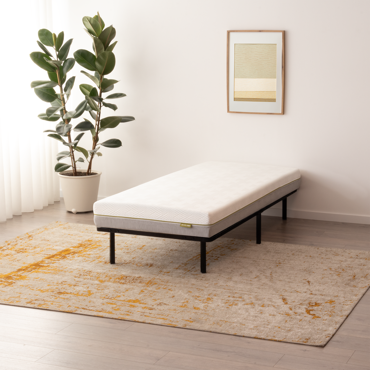 Gästebett Metallbett Namara Black mit Stauraum Metallbett Namara Black 90x200cm