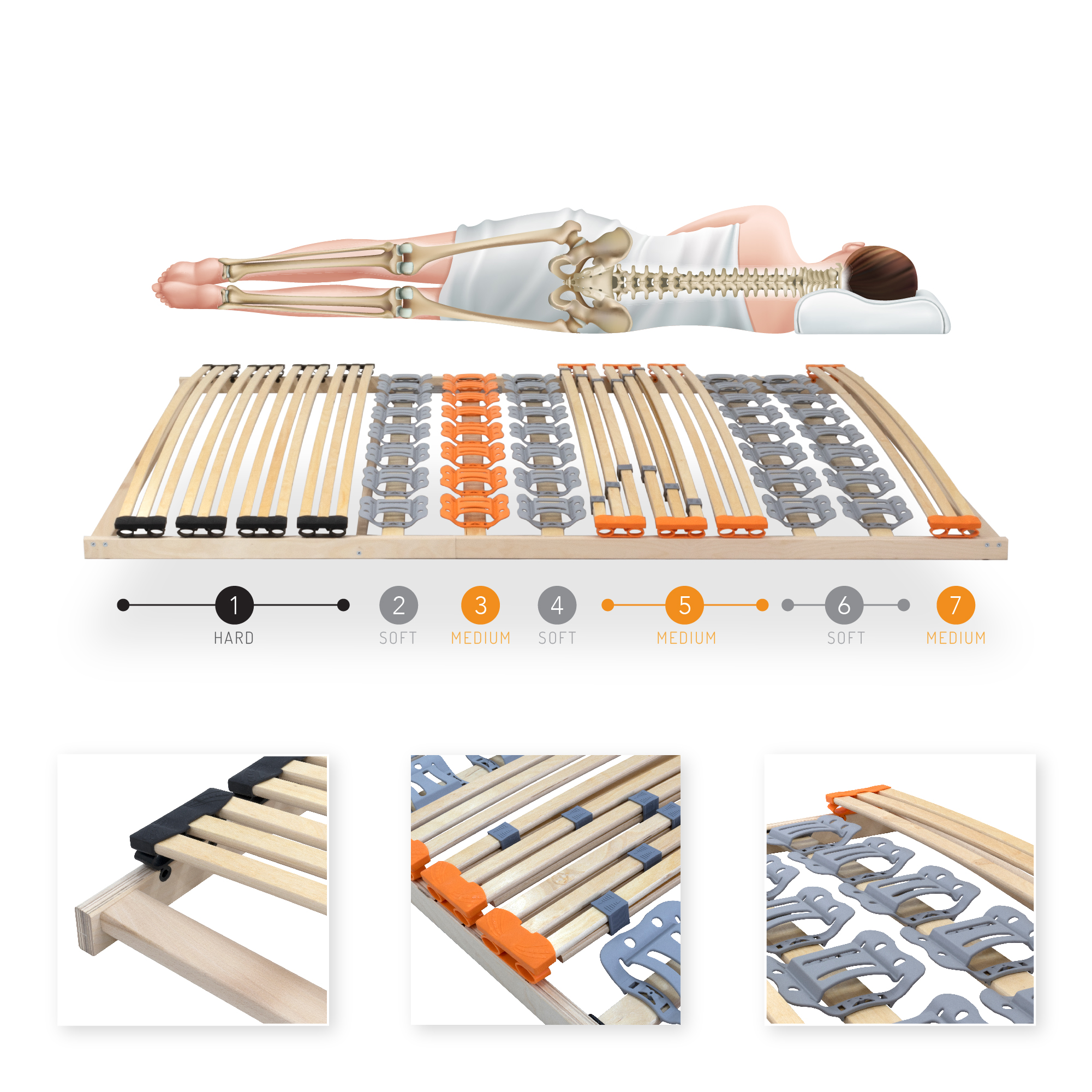 Slatted Frame TFlex30 - Rigid