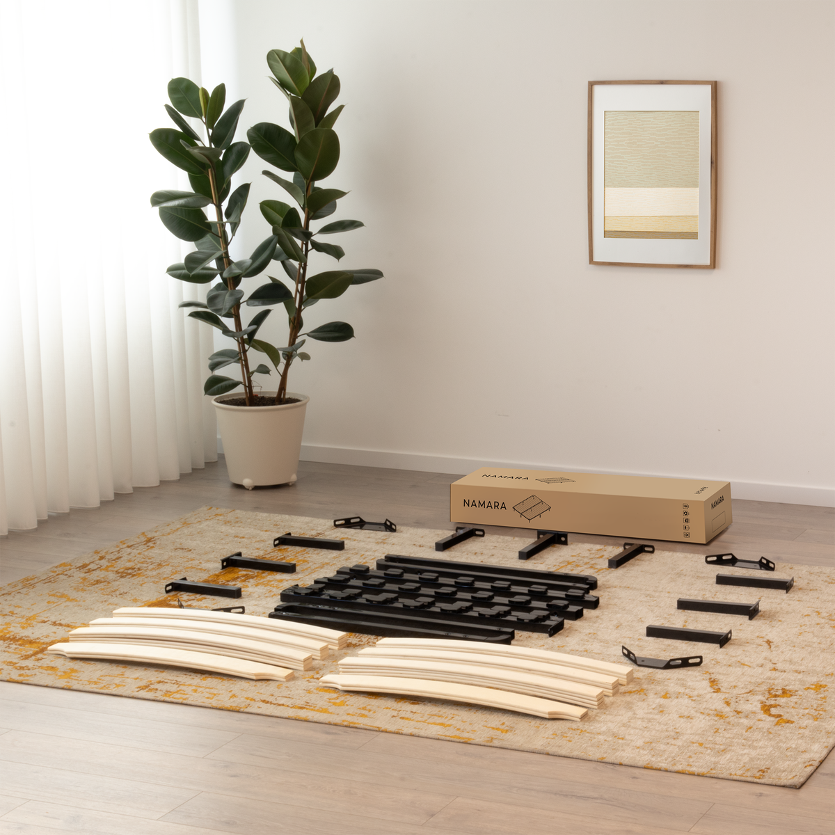 Metallbett Namara Black 140x190cm Metallbett Namara Black 200x200cm