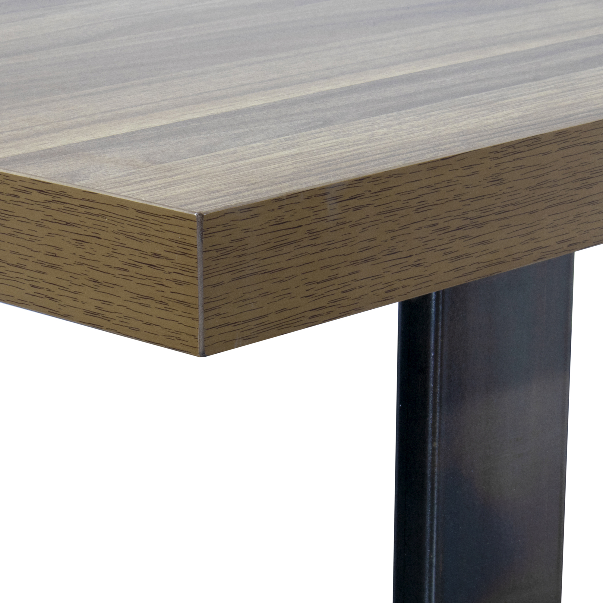 Dining Table MACON Cantilever Table Wooden Table Dining Table - Walnut + Industrial