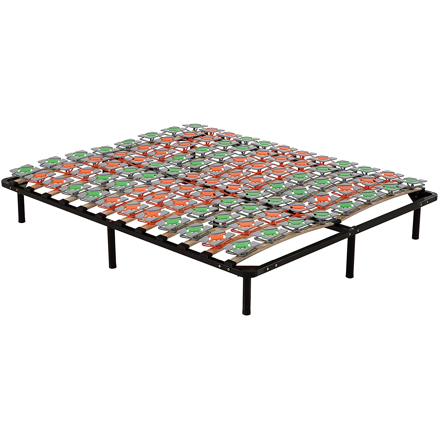FLOWER 200x200 8F - IF57 Tellerfedern – Ergo IF57 Gästebett auf Füßen mit - für alle Matratzen geeignet