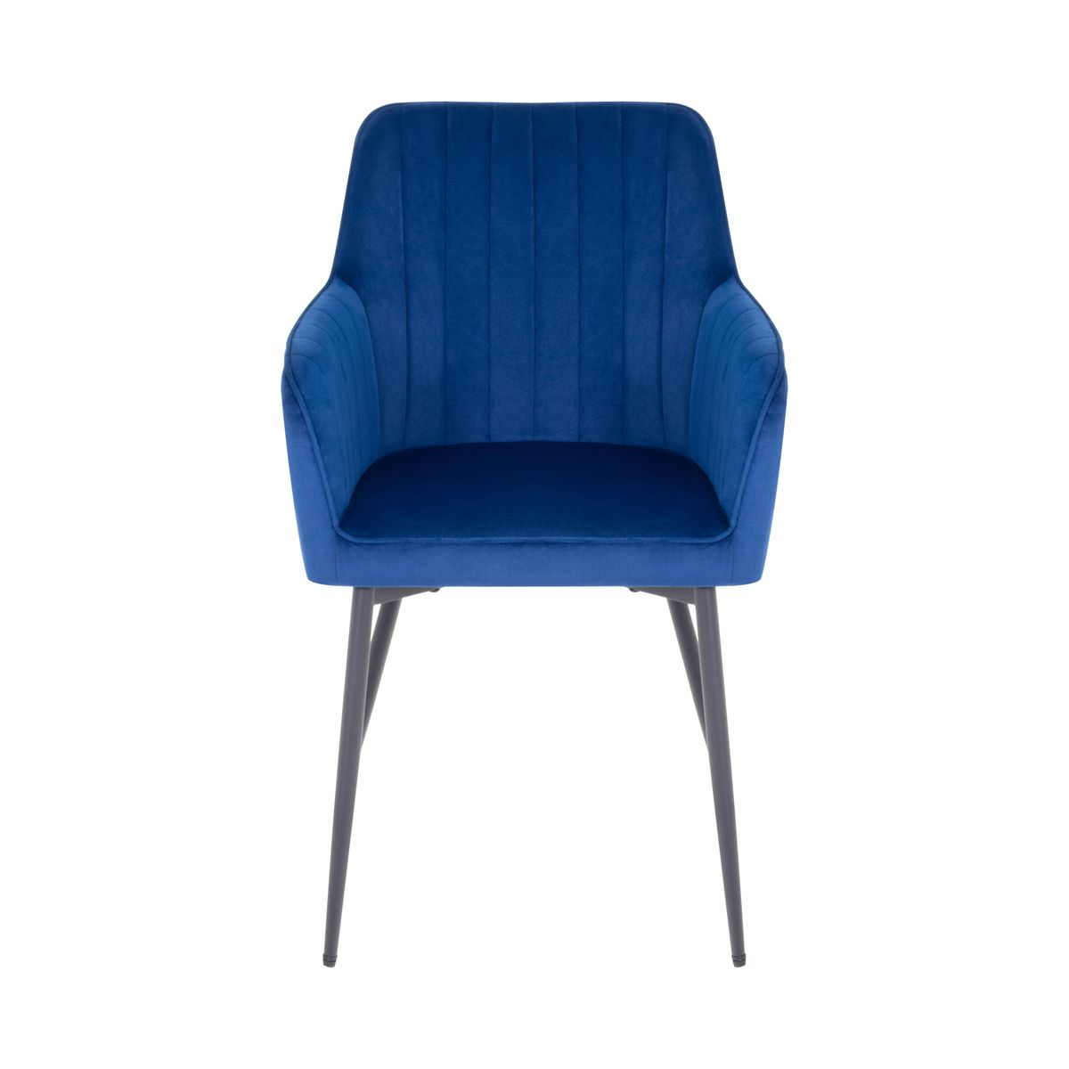 Esszimmerstuhl Wohnzimmerstuhl Dahlia Blau aus Kunstleder Living – Dining Chair Room Chair Dahlia Blue in Velvet