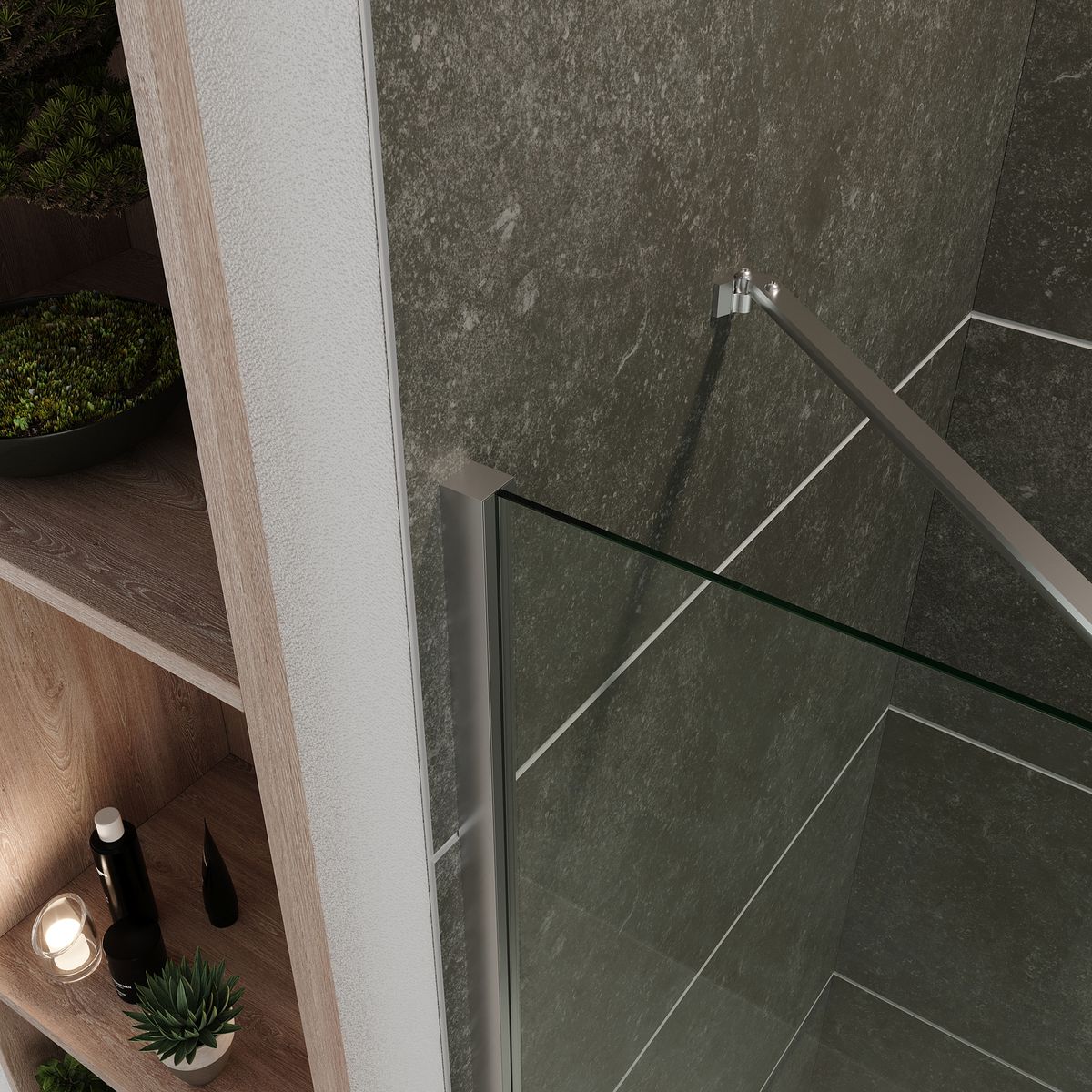 Eckeinstieg Celine mit Klapptüren aus ESG Sicherheitsglas Eckeinstieg Celine mit Klapptüren aus ESG Sicherheitsglas