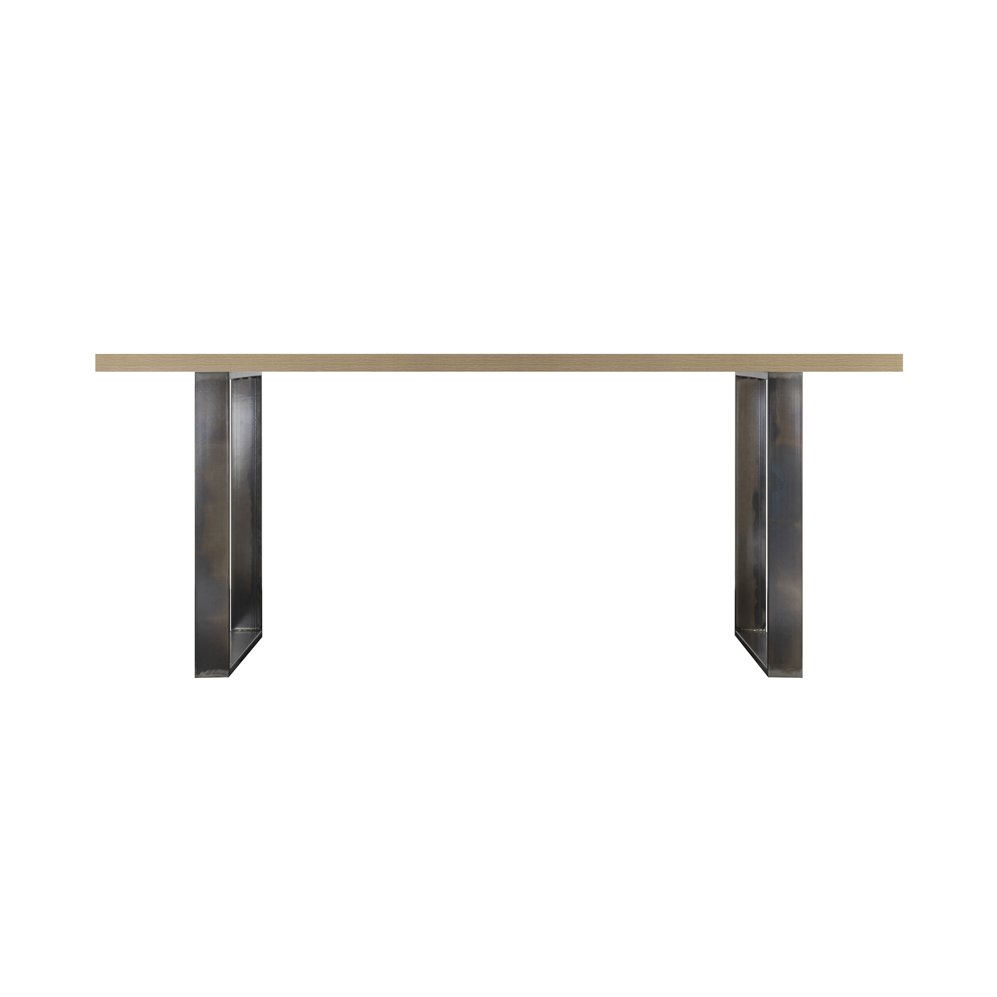 Dining Table MACON Cantilever Table Wooden Table Dining Table - Oak + Industrial