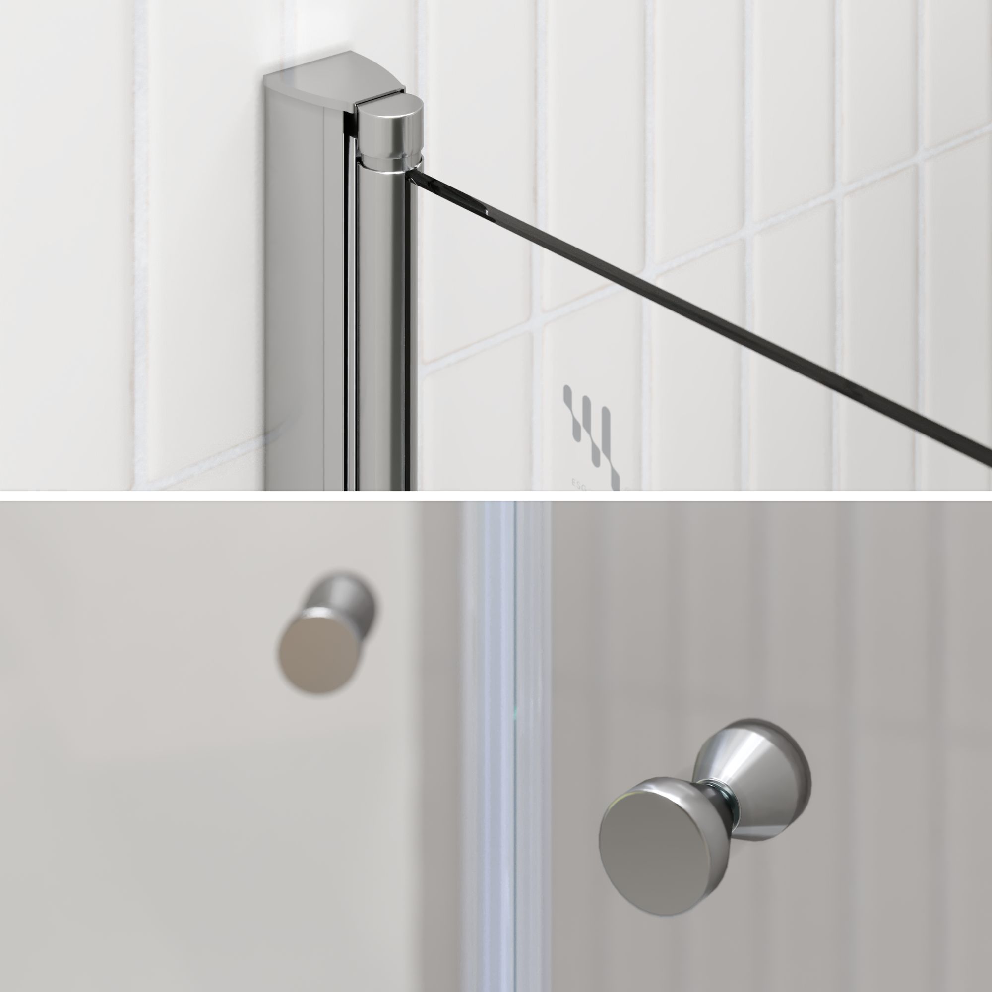 Duschtür Lima mit Pendeltüren 68-140 cm aus ESG Sicherheitsglas Duschtür Lima mit Pendeltüren 68-140 cm aus ESG Sicherheitsglas