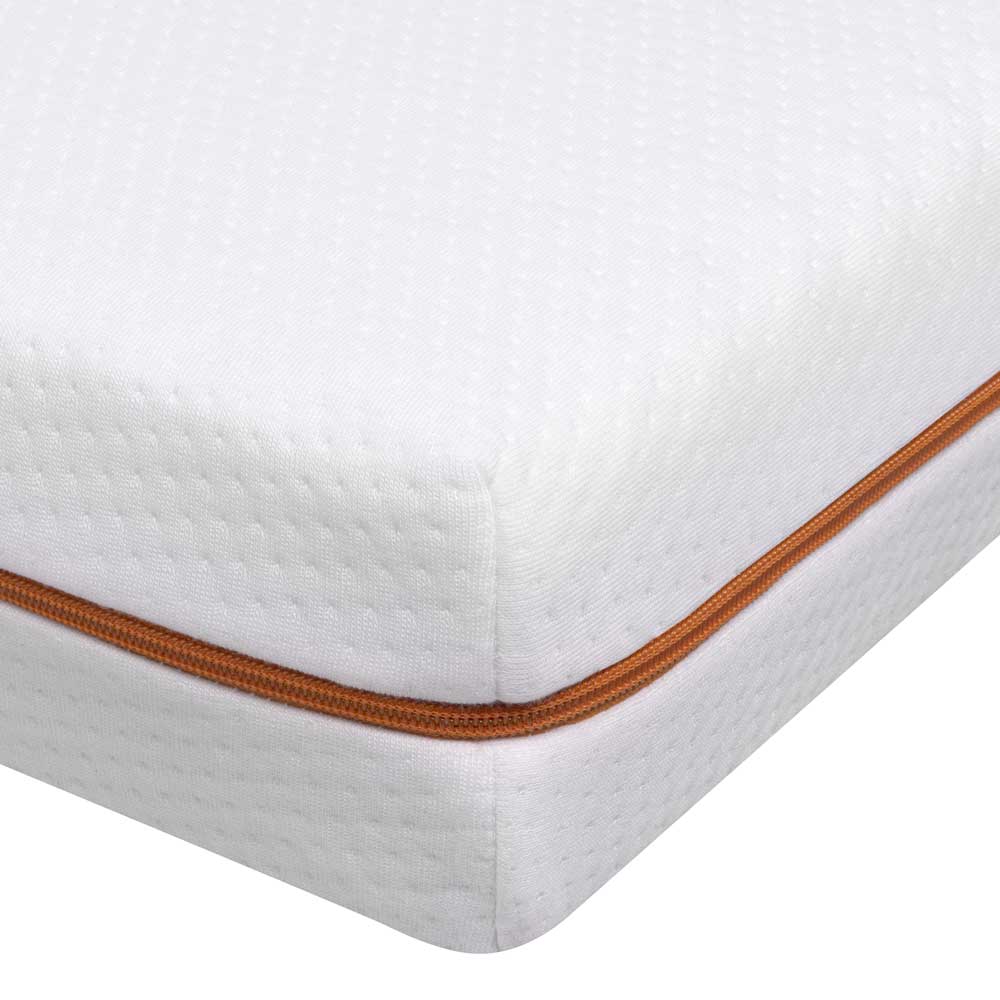 Mattress Slick made of 12cm PUR foam with removable cover.