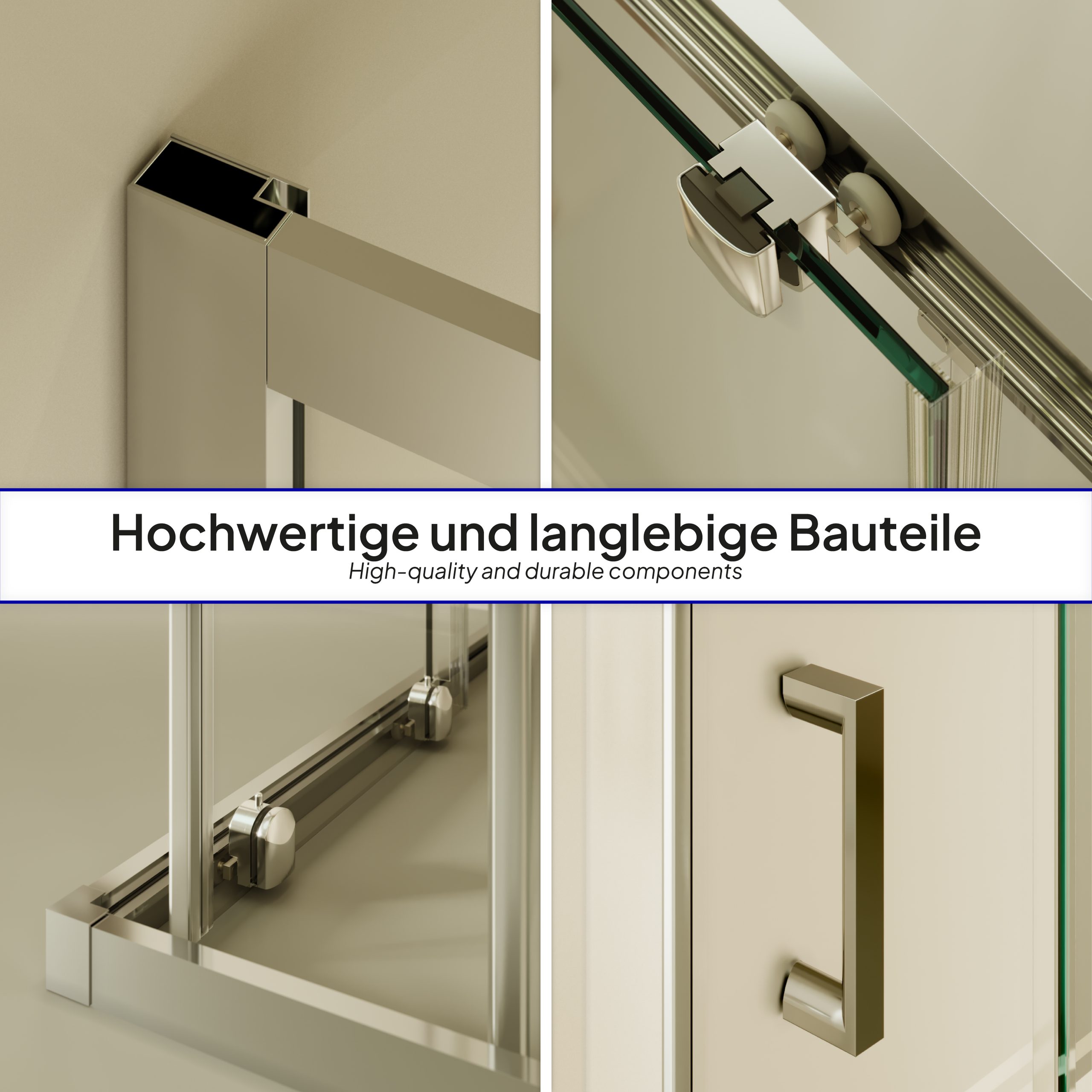 Corner Entry Diana with Sliding Doors made of Partially Frosted ESG Safety Glass