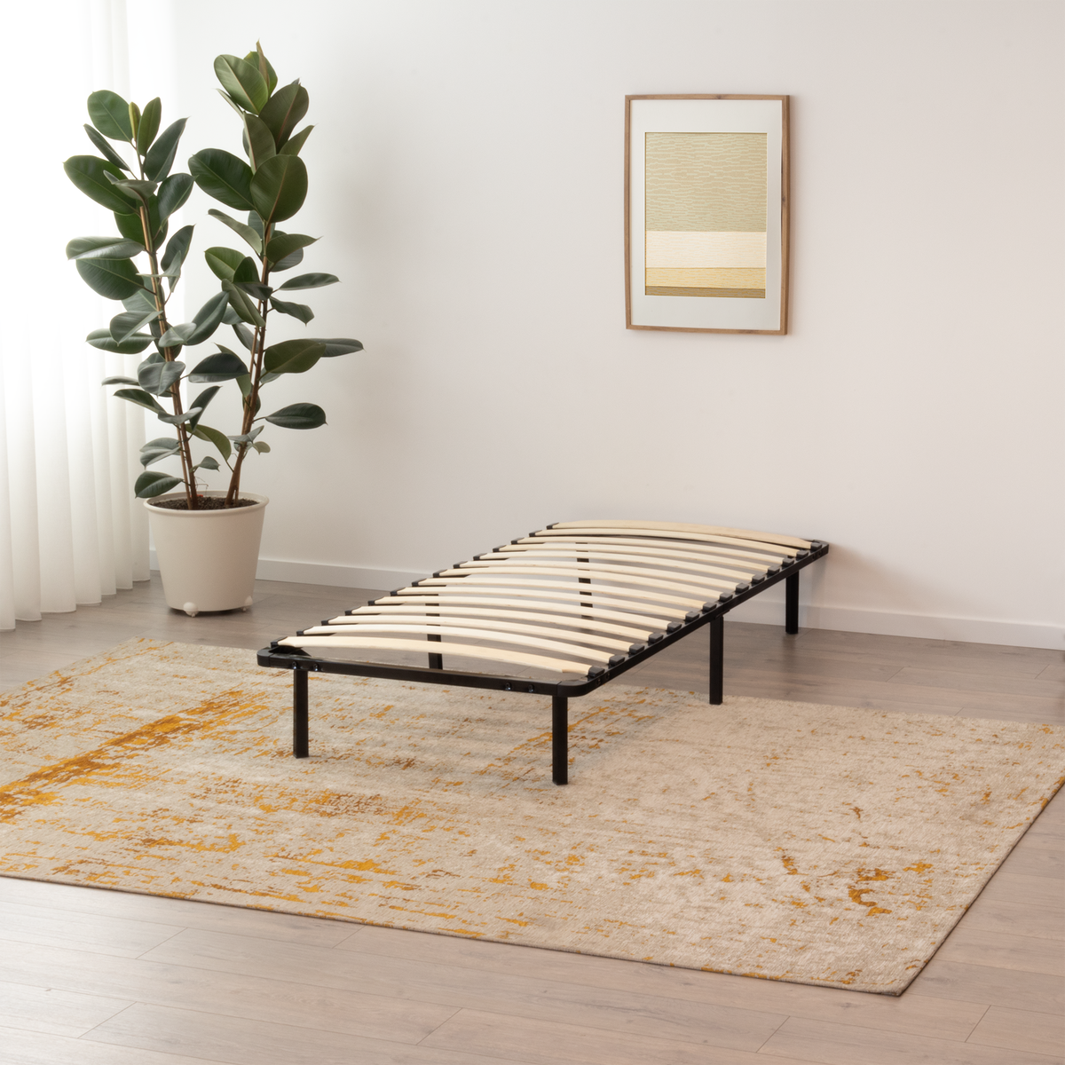 Gästebett Metallbett Namara Black mit Stauraum Gästebett Metallbett Namara Black mit Stauraum