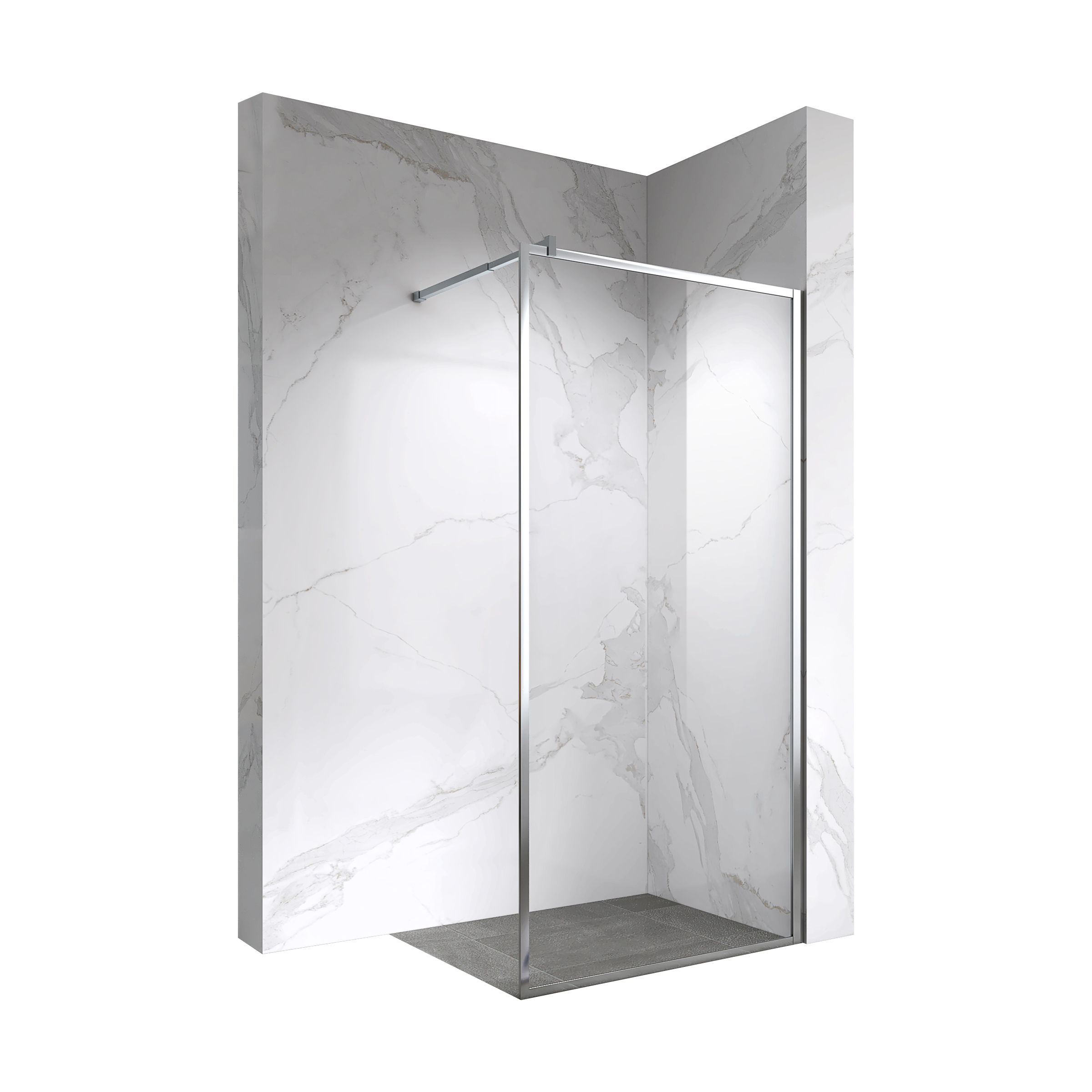 Walk In Dusche Gianna aus 8 mm starkem durchsichtigem ESG Sicherheitsglas Walk In Dusche Gianna aus 8 mm starkem durchsichtigem ESG Sicherheitsglas