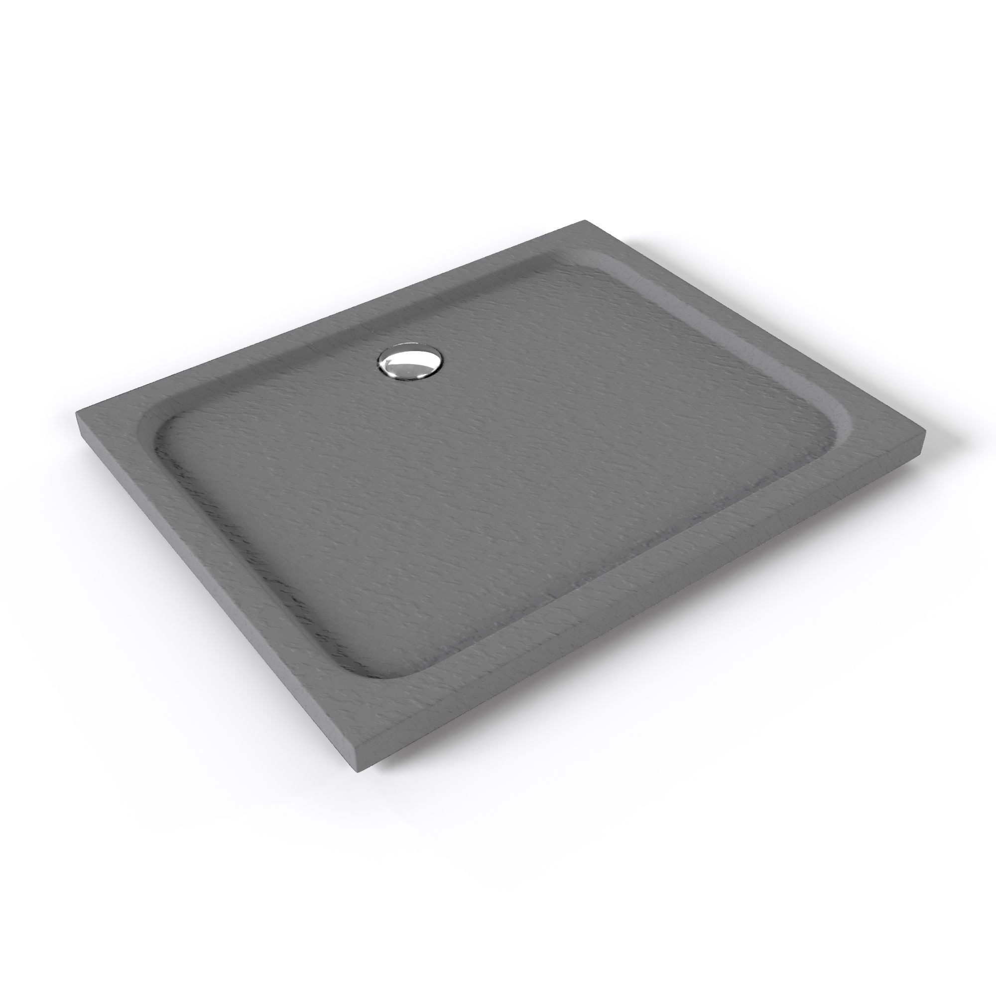 Shower Tray Shimmer STONE made of sanitary acrylic including drainage set - Gray